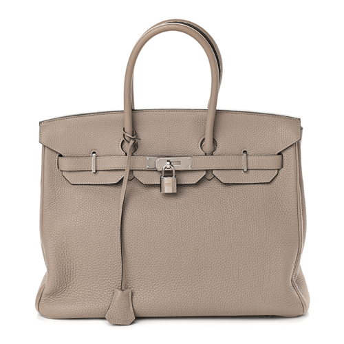 HERMES Epsom Candy Birkin 30 Grey Tyrien Rubis