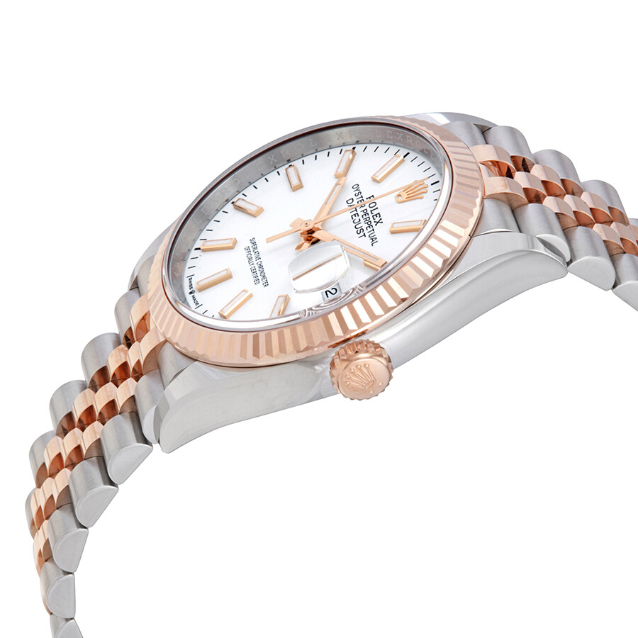 Rolex Datejust 36 Automatic White Dial Men s Steel and 18kt Everose Gold Jubilee Watch 126231WSJ（Lifetime free warranty+90-days replacement service & Refund!.）