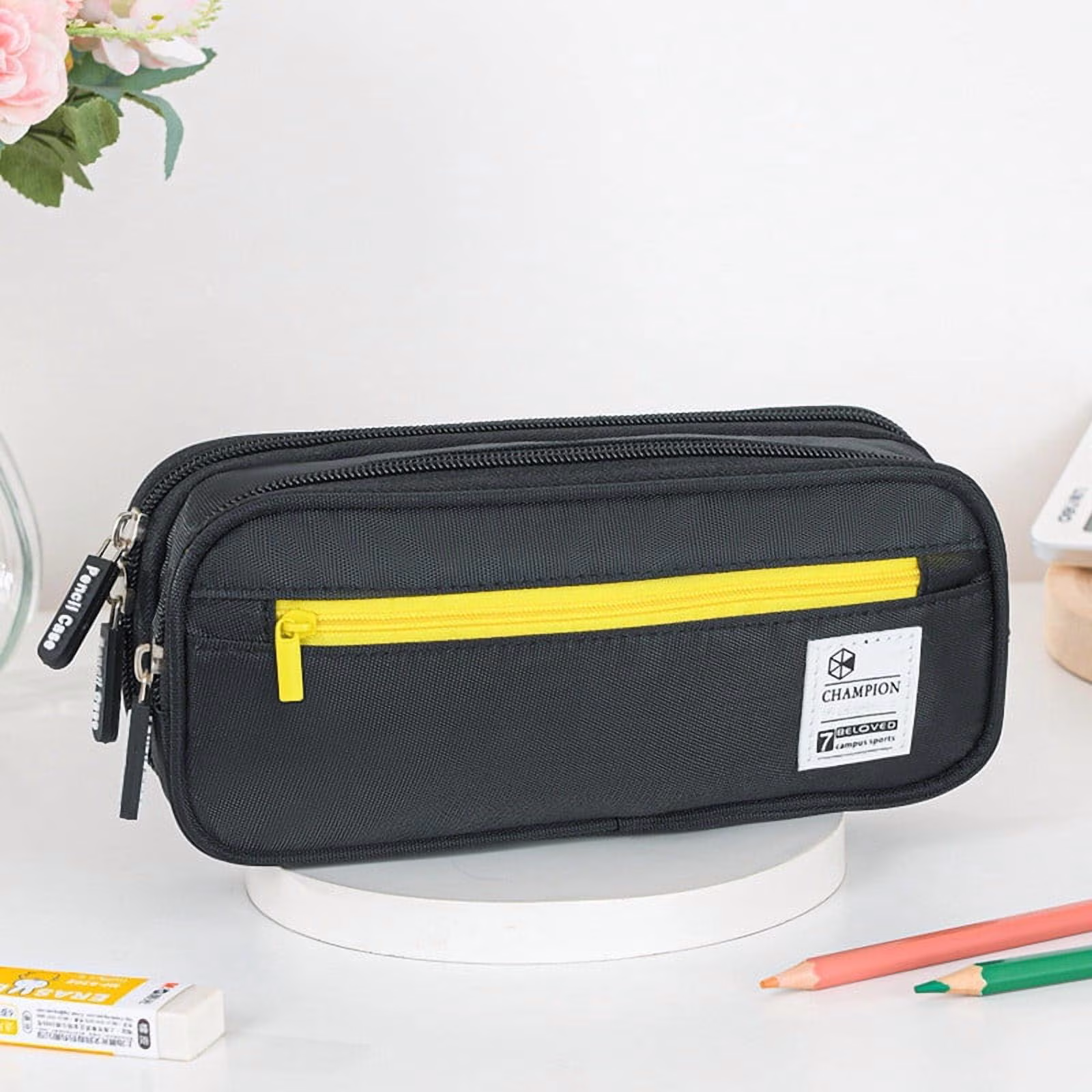 PALIFEUR Pencil Case Large Capacity Pencil Pouch, Multi-layer Aesthetic Pen Bag, Sturdy Multifunctional Pencil Bag, Pencil Box, Sky Blue