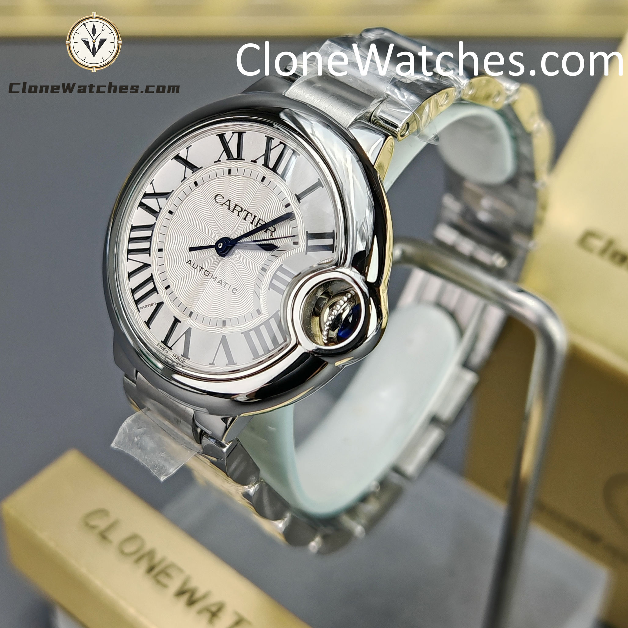Cartier Super Clone Watches 1:1 Ballon Bleu de Cartier WSBB0044 White Dial 33mm