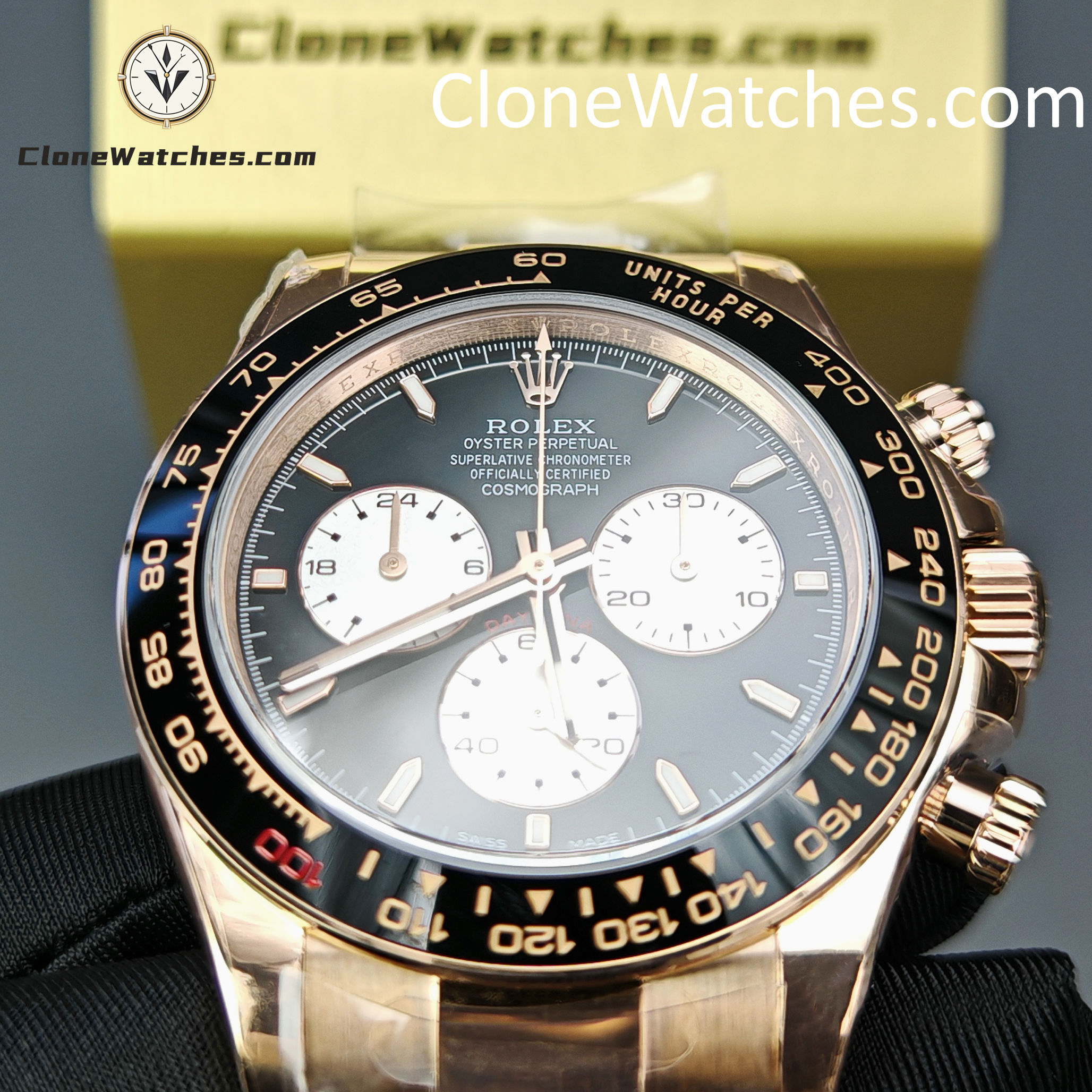 Rolex Super Clone Watches 1:1 Le Mans Daytona 100 Years Anniversary Rose Gold 4132 Movement