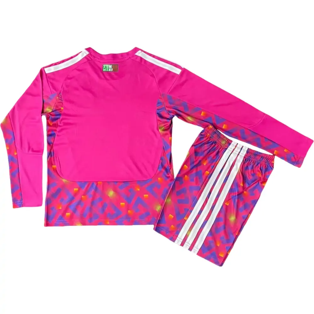 2026 World Cup Mexico GK1 Long Sleeve Jersey Children's Set - Fans Edition
