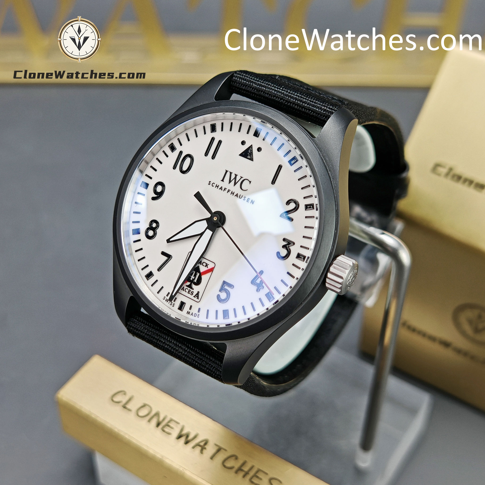 IWC Super Clone Watches 1:1 Pilot’s Watch Automatic 41MM Black Aces IW326905