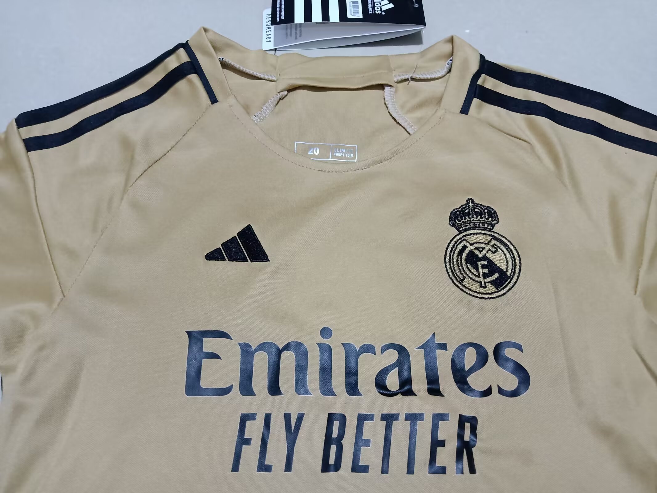 2023/24 Real Madrid Yellow Children's Jersey Children's Sizes
