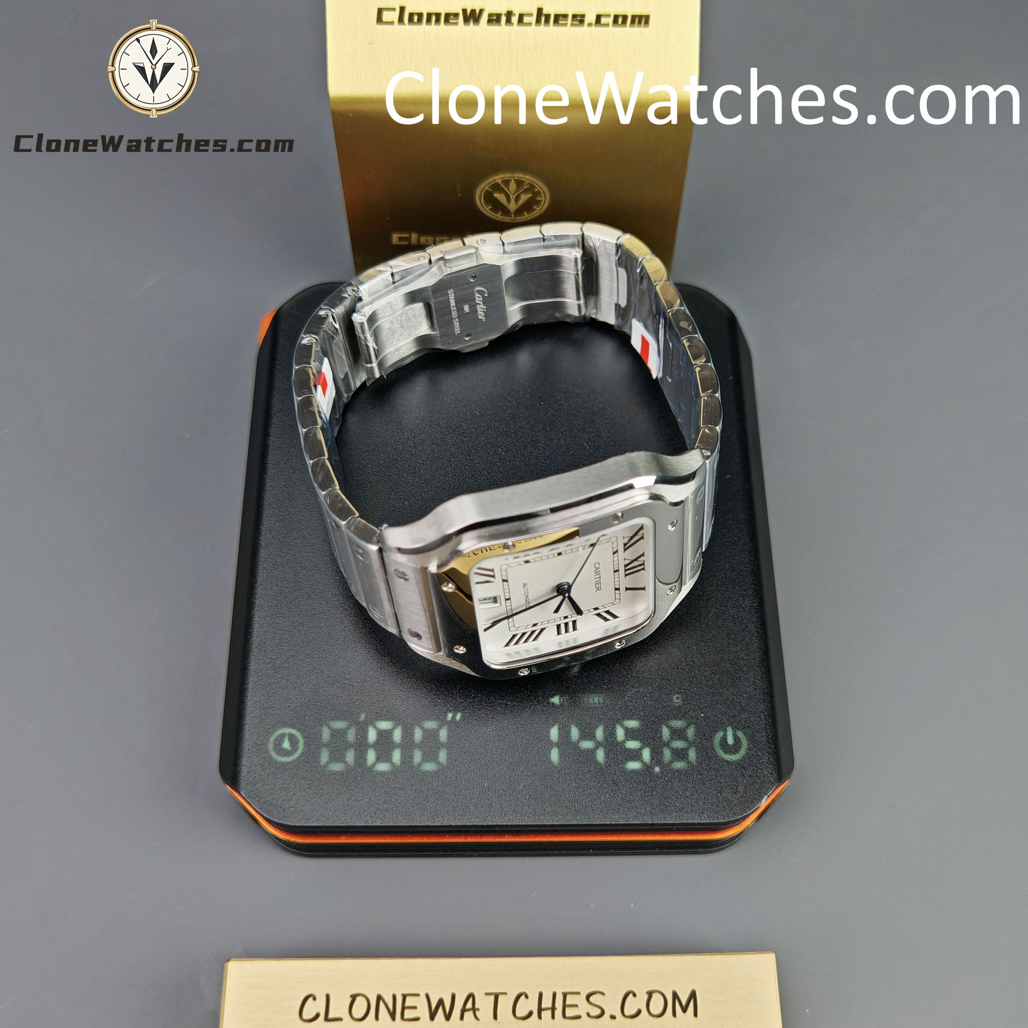Cartier Super Clone Watches 1:1 Santos Series White Dial 39.8MM WSSA0009