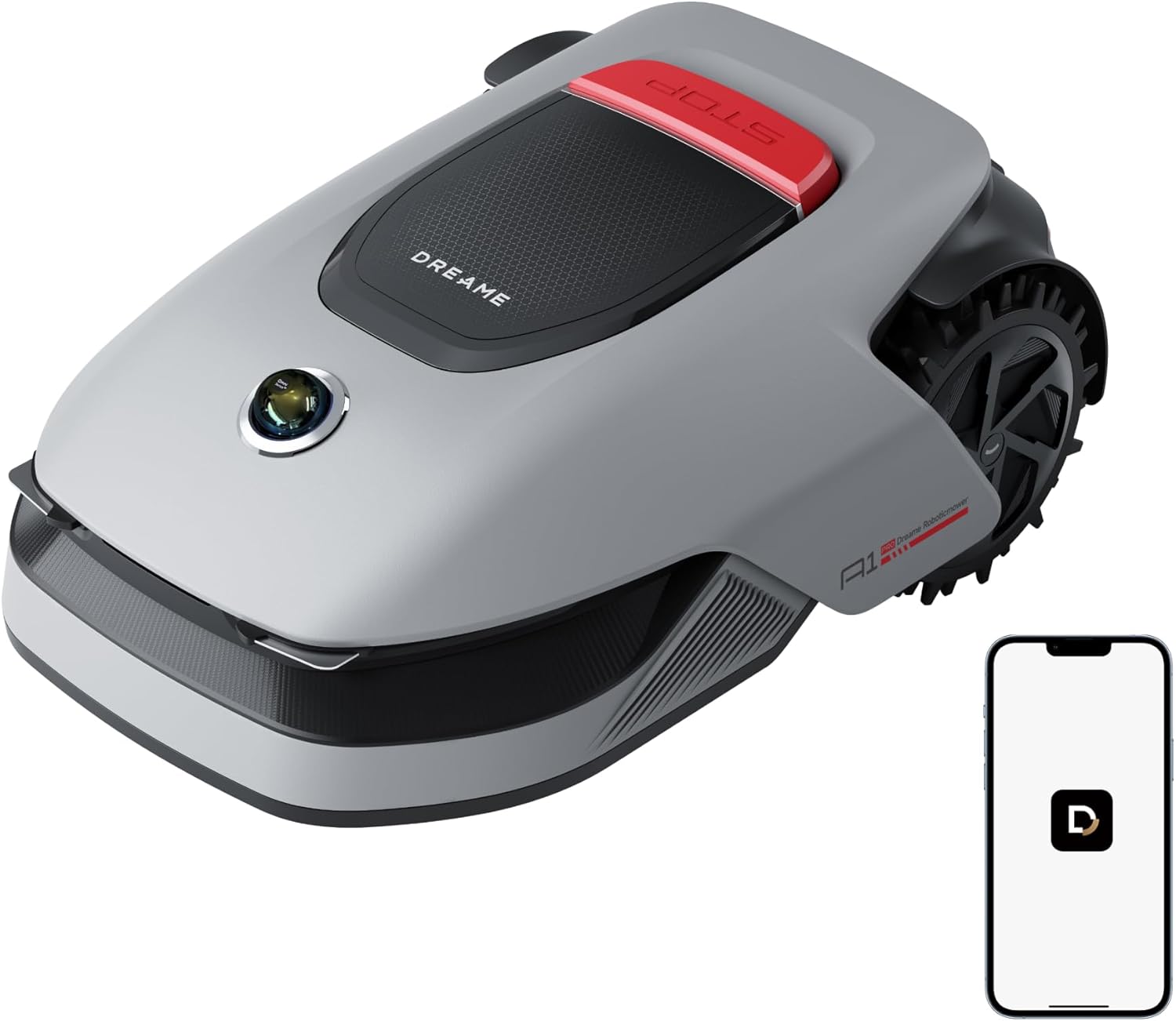 Robot tondeuse 360° LiDAR recommandé 2000 m² gestion zones via appli