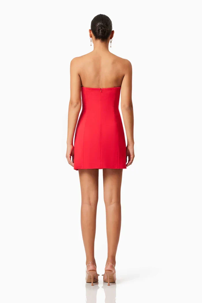 Cherie Party Dress In Red