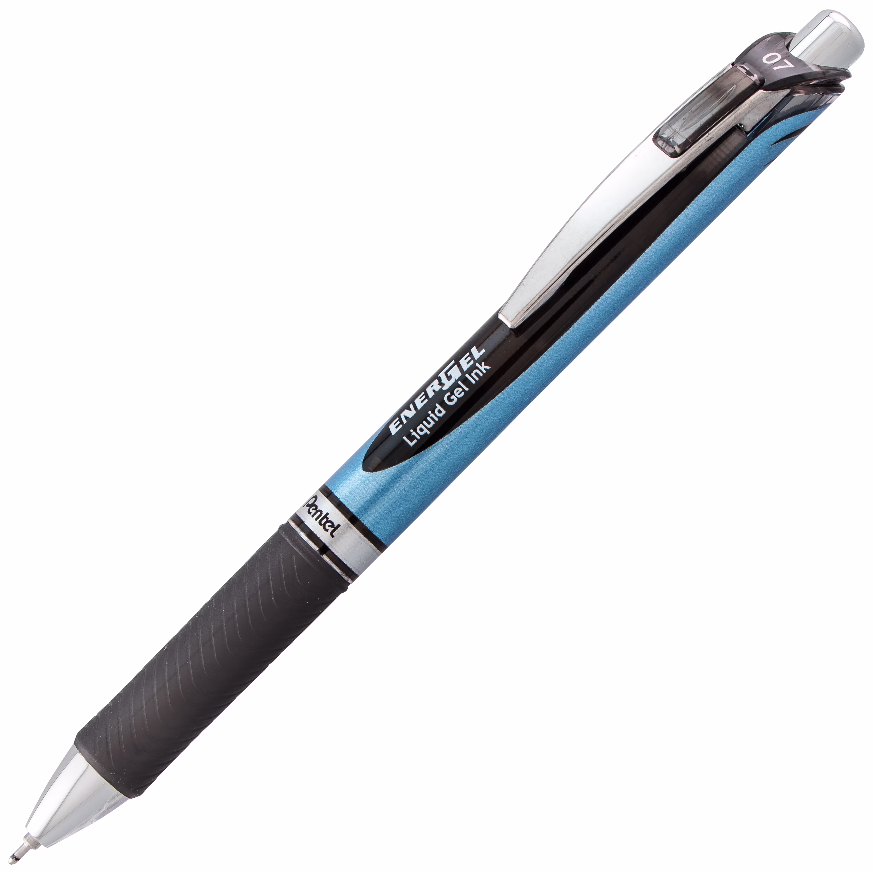 Pentel EnerGel RTX Retractable Gel Ink Pen, (0.7mm) Needle Tip, Medium Point, Black Ink, One Each