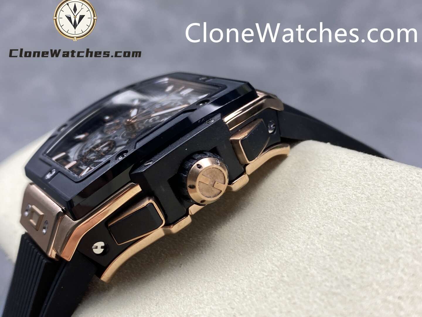 Hublot Super Clone Watches 1:1 Spirit of Big Bang King Gold Ceramic 42MM 642.OM.0180.RX