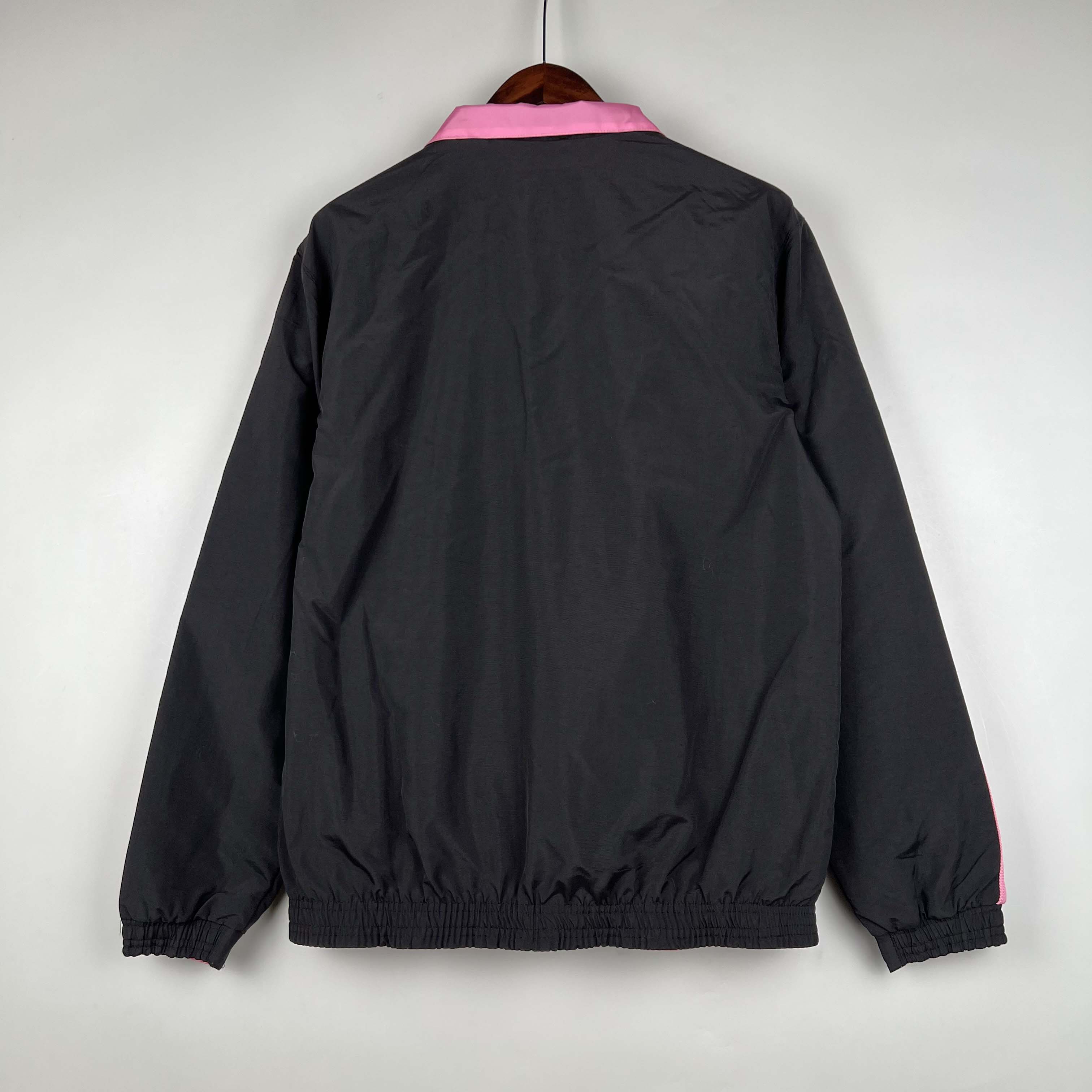2023/2024 Inter Miami Reversible Windbreaker(black-pink)Soccer Jersey 1:1 Thai Quality