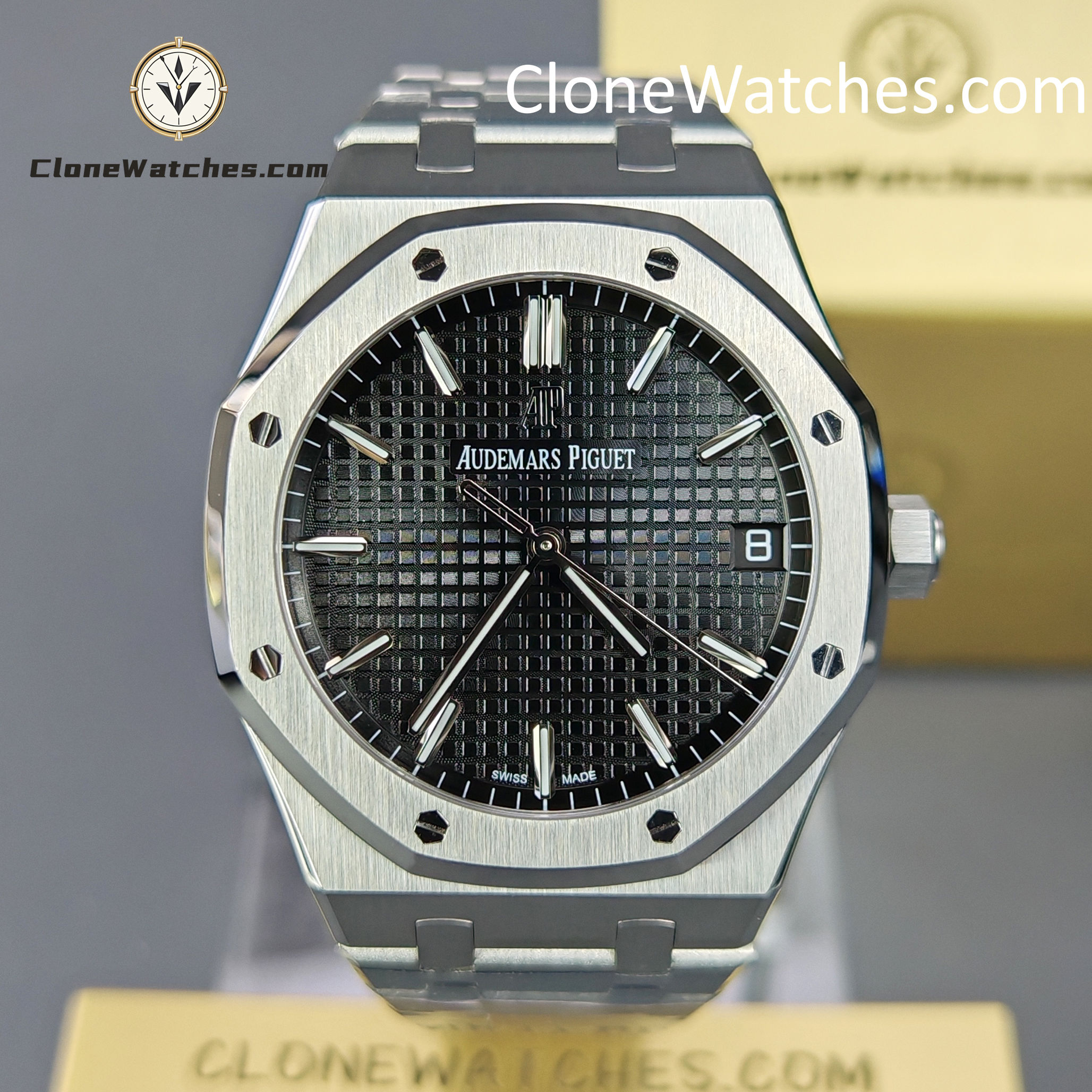 Audemars Piguet Super Clone Watches 1:1 Royal Oak 15500 Black Dial