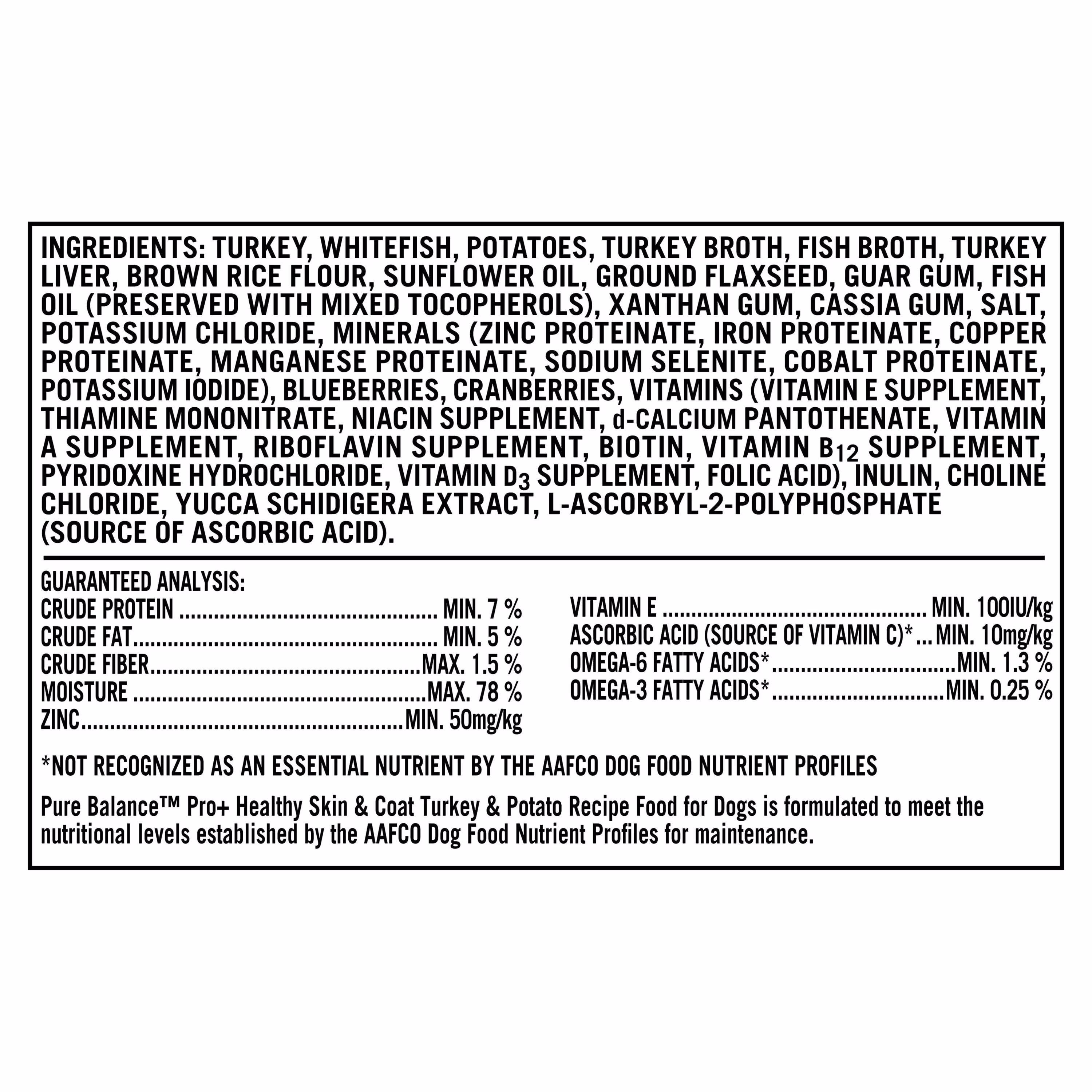 Pure Balance Pro+ Turkey & Potato Recipe Wet Dog Food, 12.5 oz Can