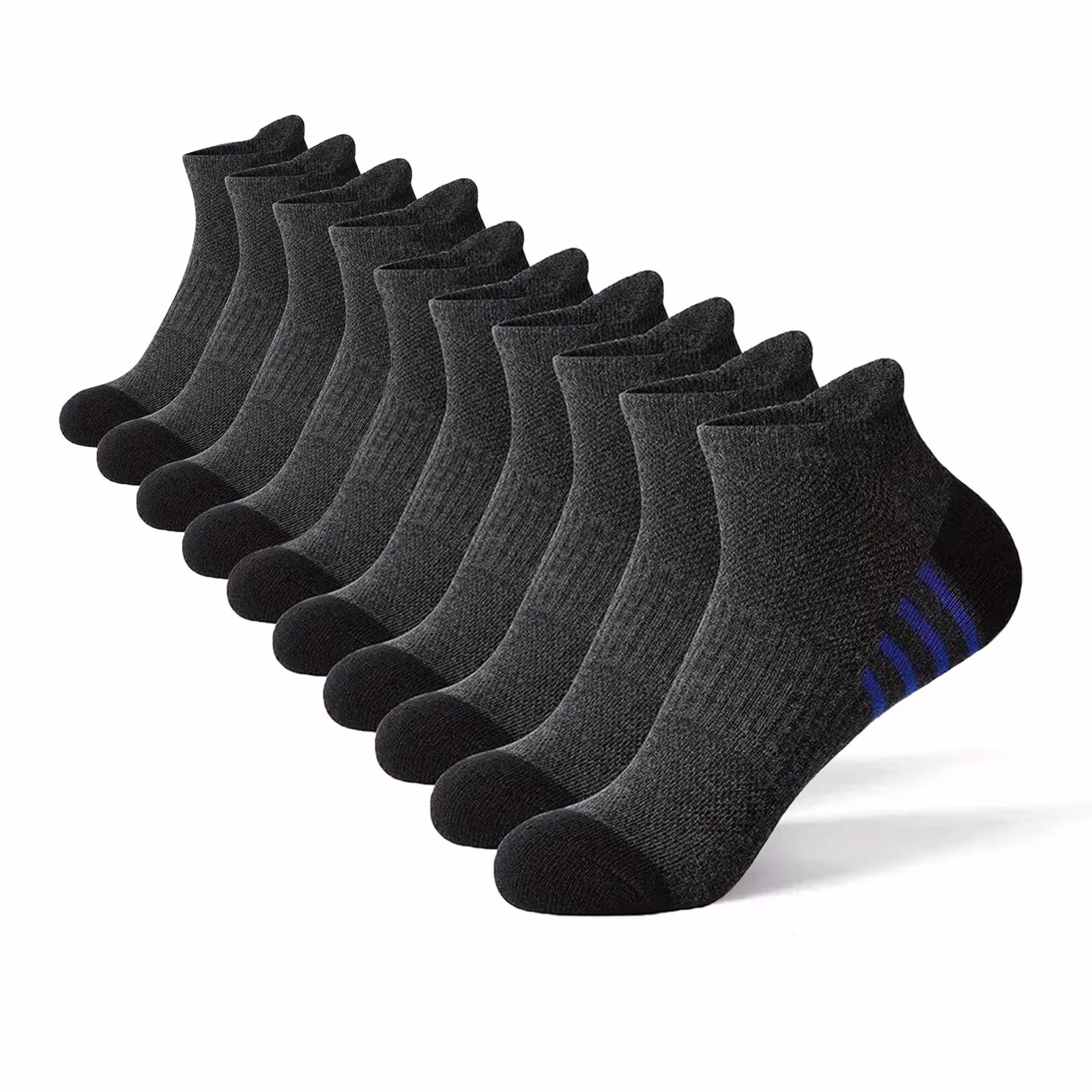 asjyhkr Mens Crew Socks Cotton Running Hiking Basketball Football Athletic Mid Calf Socks
