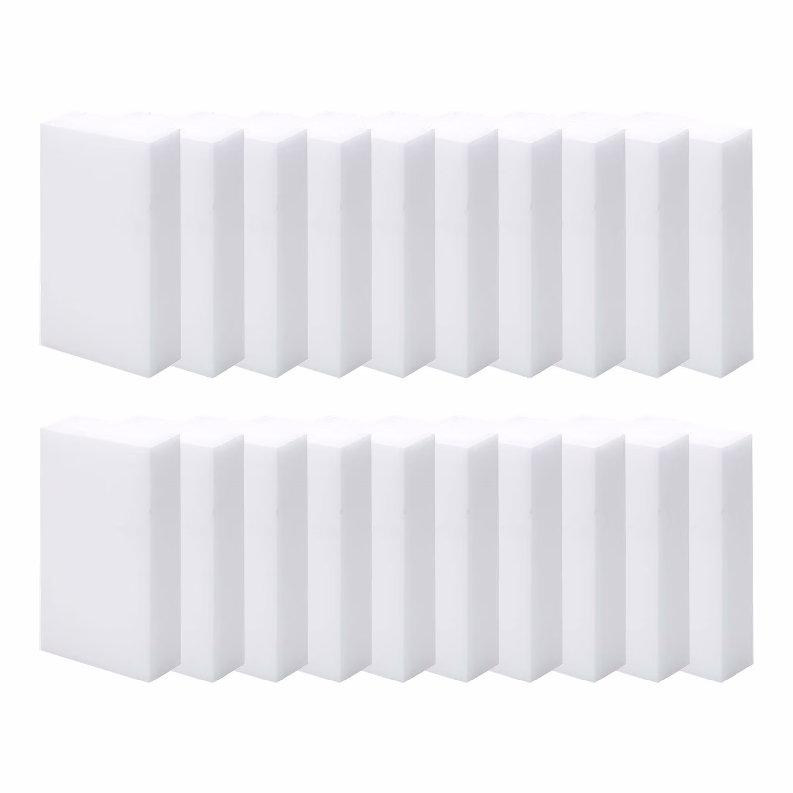 20 Pack Magic Eraser Sponge, Rugged Multipurpose Dirt Remover for All Stains on White Walls, Shoes, Floors, Kitchen, Car & More, Water-Only Cleaning, 4x2.4x0.8 Inch