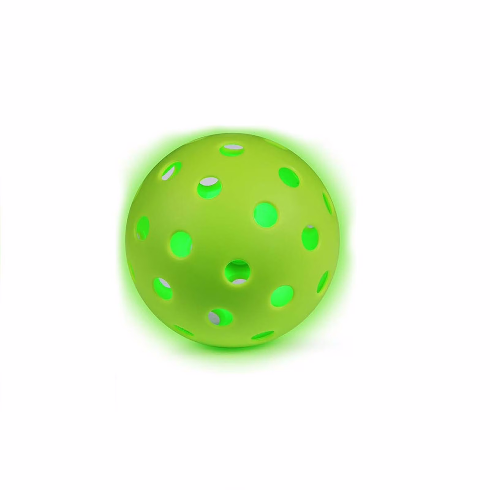 SPOORYYO Glow in the Dark Pickleball Balls, Outdoor Night Sports Pickle Balls, High Visibility Luminous Training Balls with 40 Precision Holes for Indoor Outdoor Play