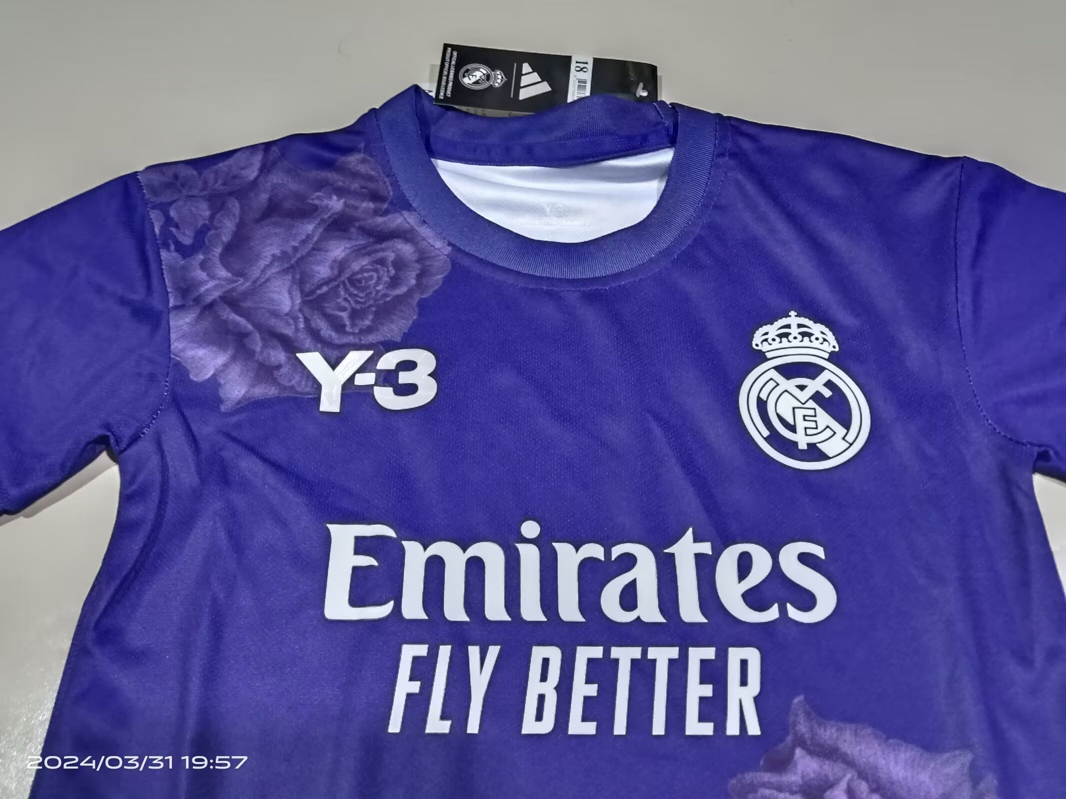 2024/25 Real Madrid Y3 kids' jersey .