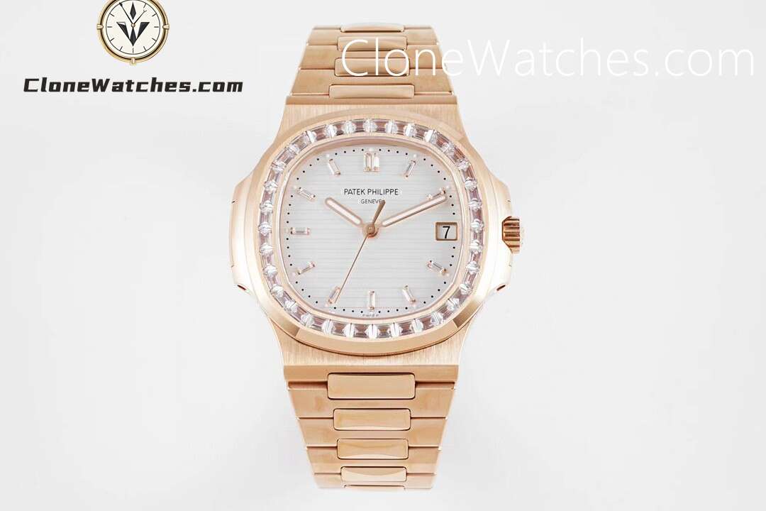 Patek Philippe Super Clone Watches 1:1 Nautilus 5711 Roles Gold Diamond Ladies Watch