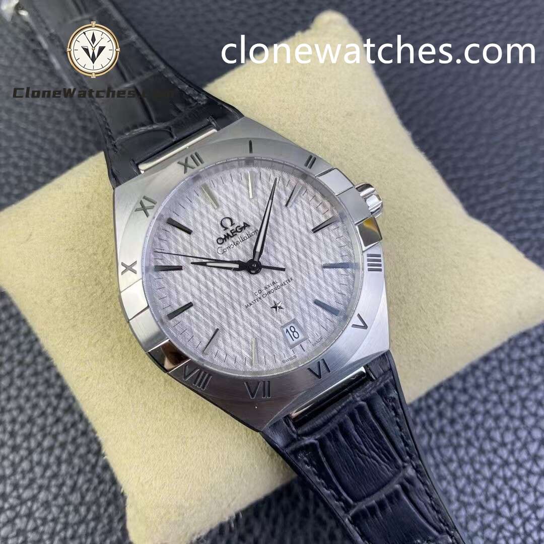 OMEGA Super Clone Watches 1:1 Constellation Steel On Rubber Strap 131.12.41.21.06.001 41mm
