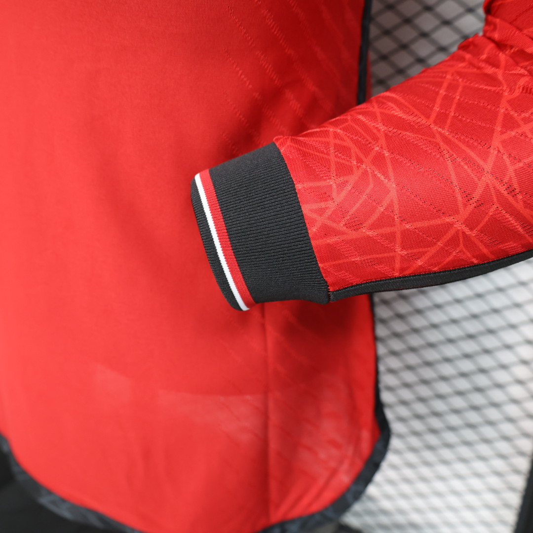 2023/24 Manchester United Home Long Sleeve Shirt - Player Version