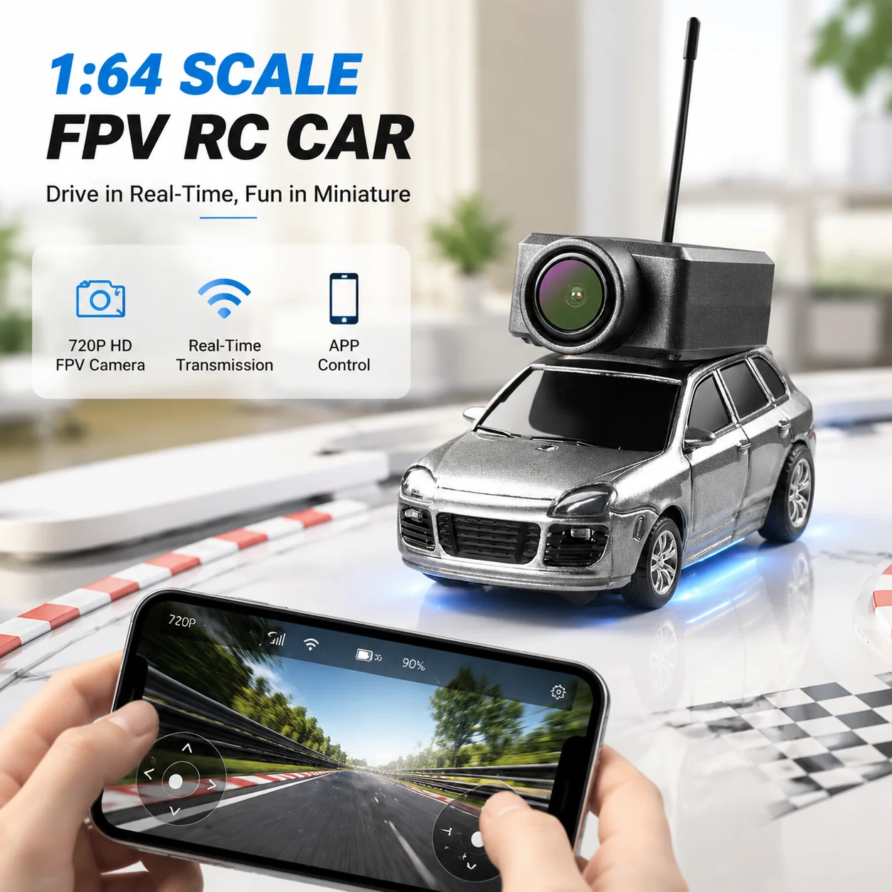 Mini FPV RC Camera Car