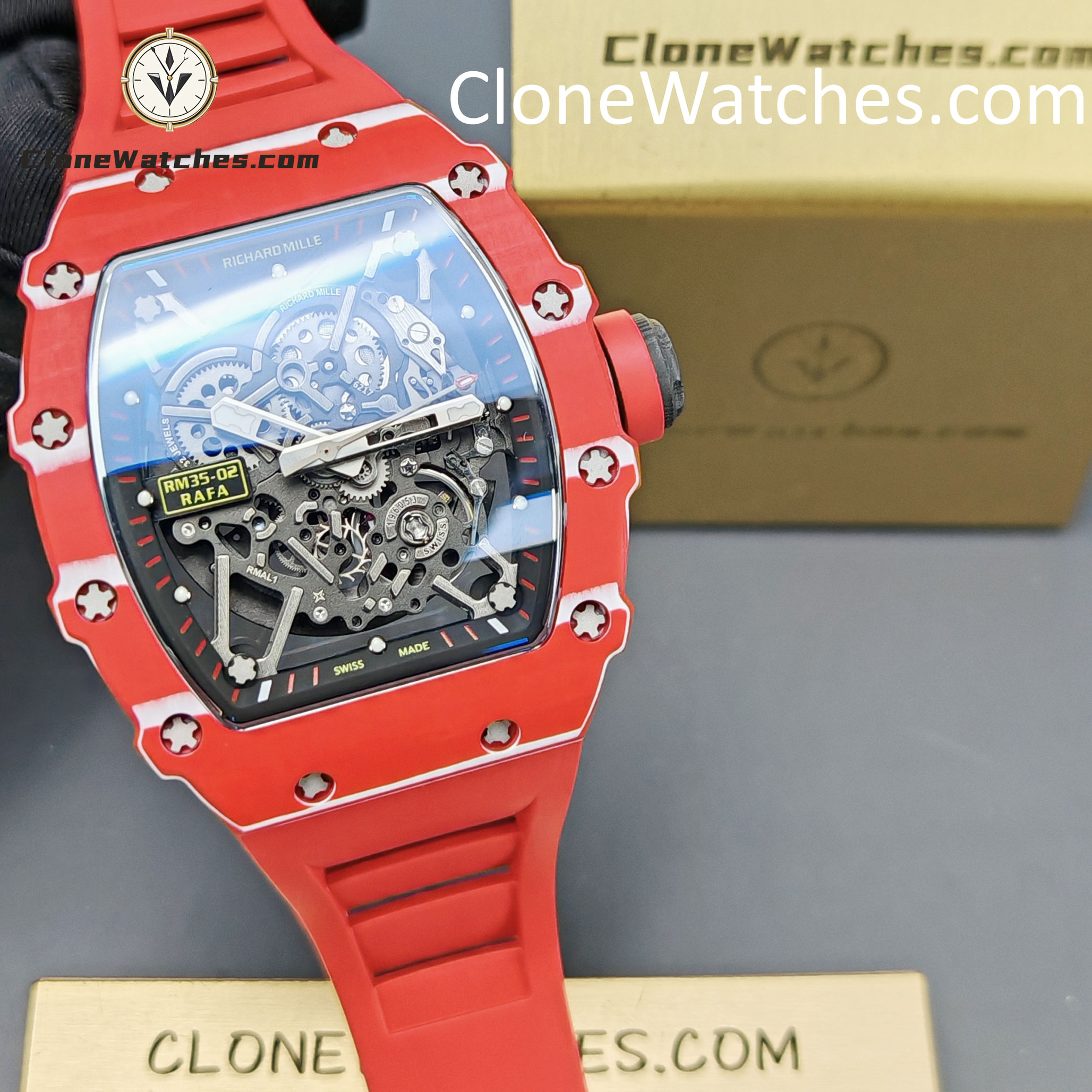 Richard Mille Super Clone Watches 1:1 RM 035 – 02 Tourbillon Automatic Rafael Nadal