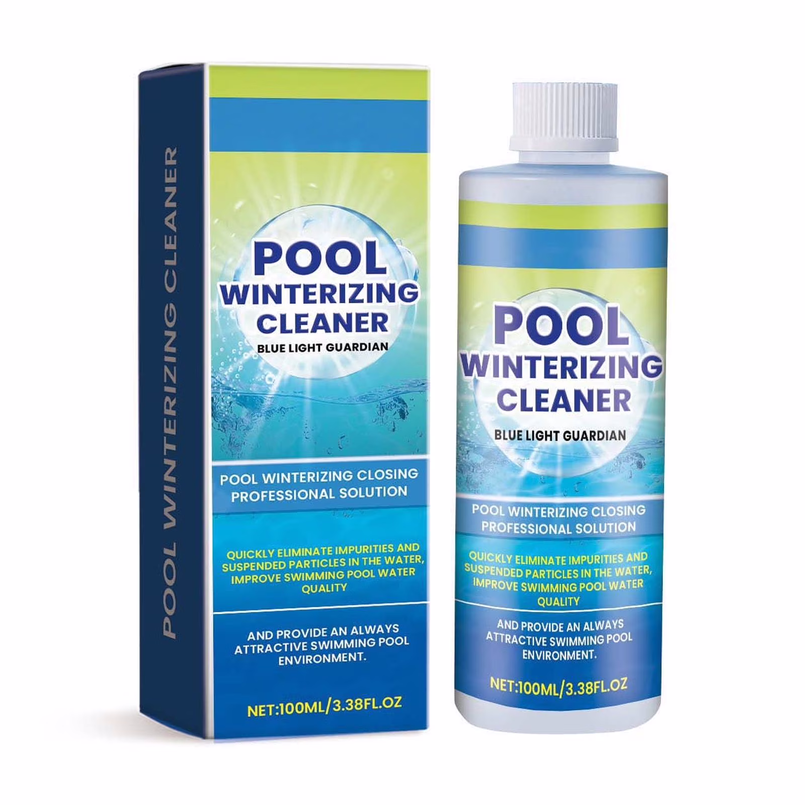 Pool Clarifier & Water Flocculant, Super Concentrated Floc for Cloudy Swimming Pools, Improve Swimming Pool Water Quality multicolor