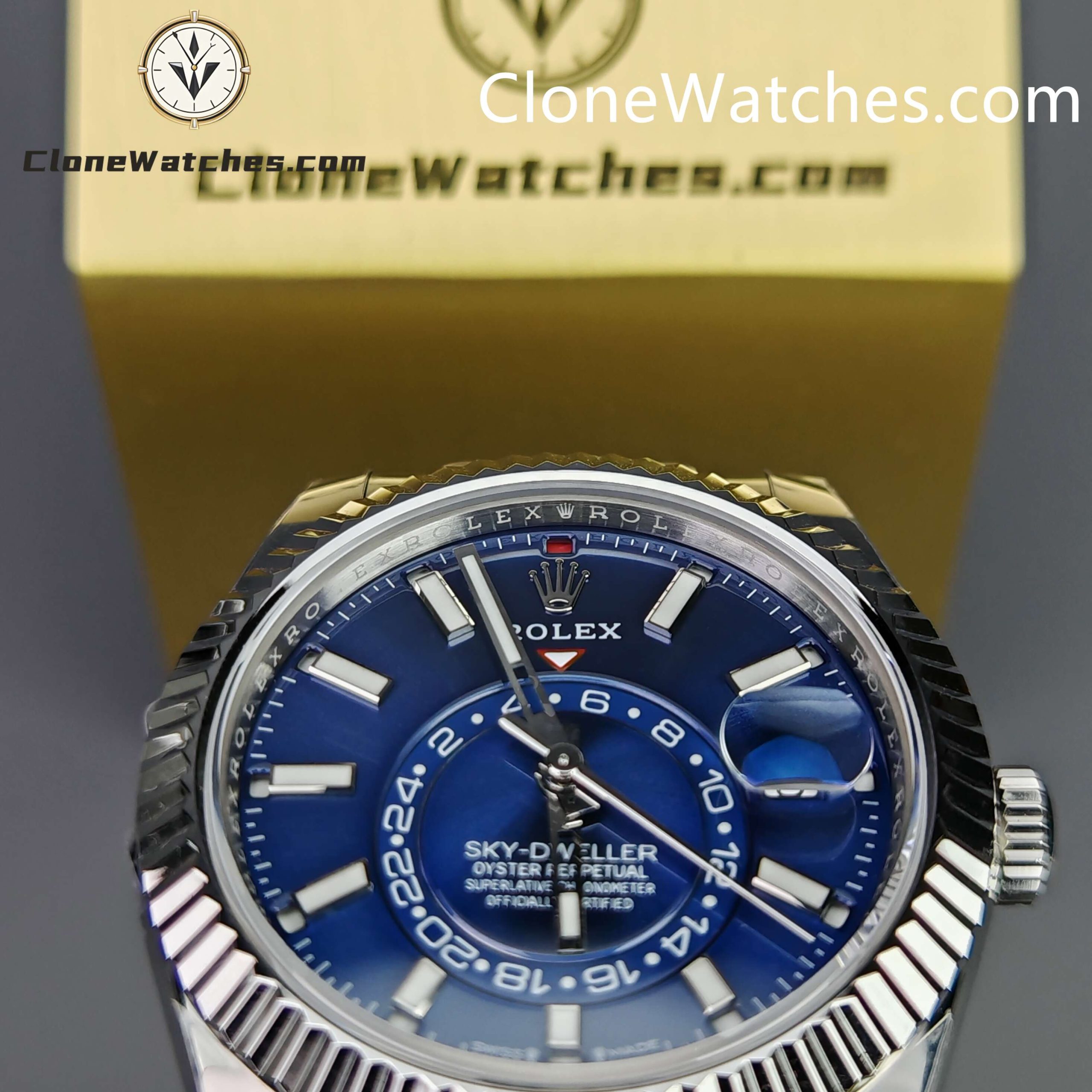 Rolex Super Clone Watches 1:1 Sky Dweller Blue Dial Oyster M336934 0005 Movement