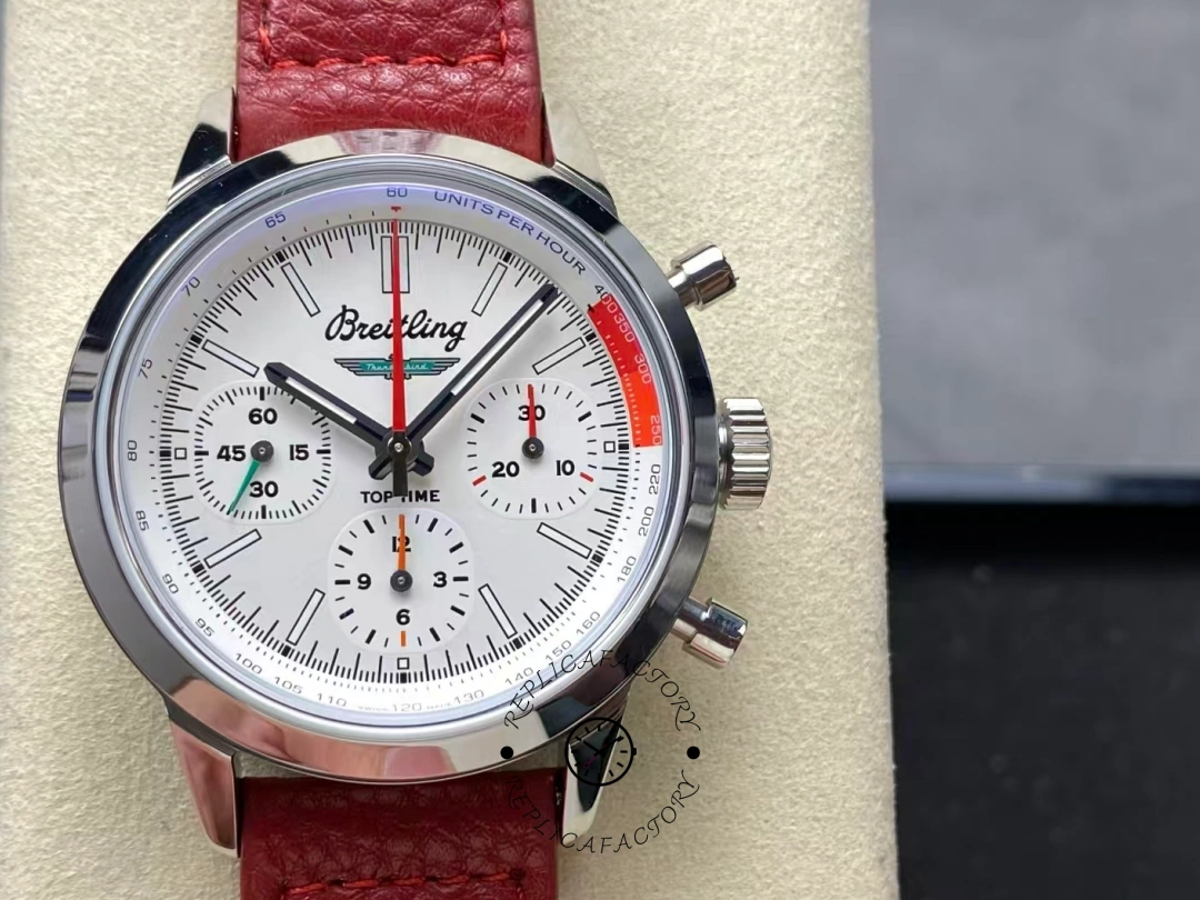 Breitling Premier B01 AB0176A71A1X1 1:1 Clone Chronograph 42mm White Dial