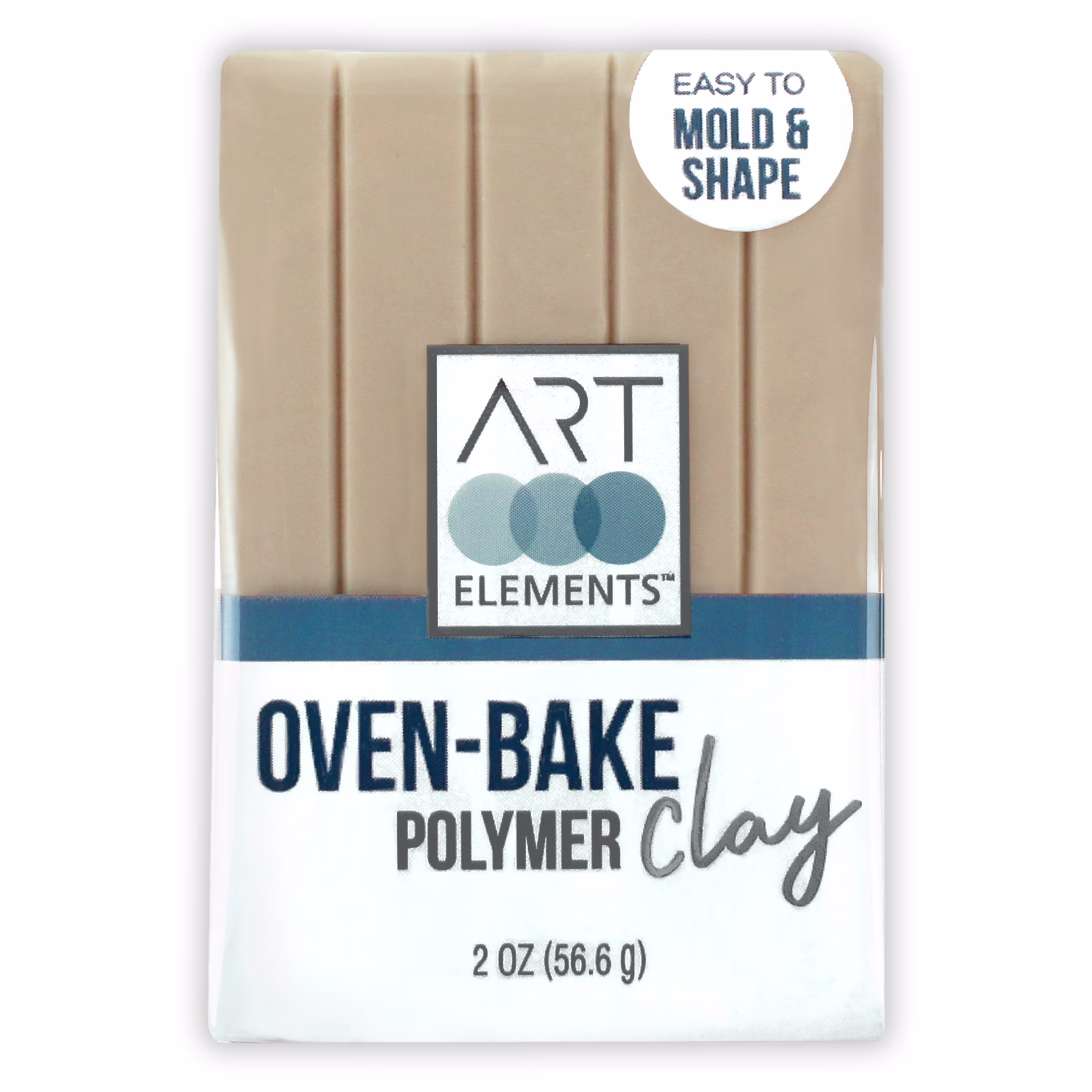 (2 pack) ArtSkills - Art Elements Oven Bake Polymer Clay, 2oz, Bisque