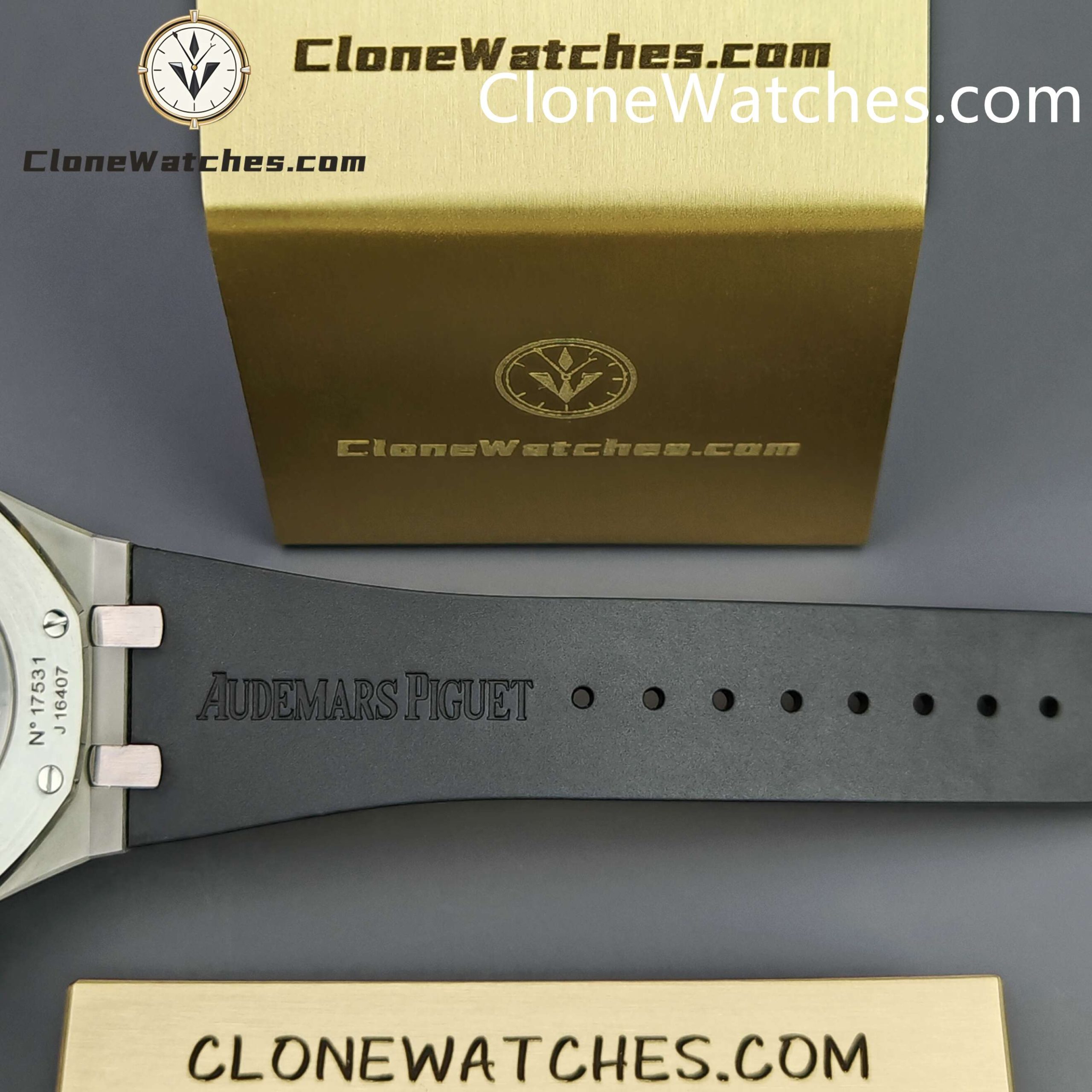 Audemars Piguet Super Clone Watches 1:1 Royal Oak 15400 Grey Dial Rubber Strap