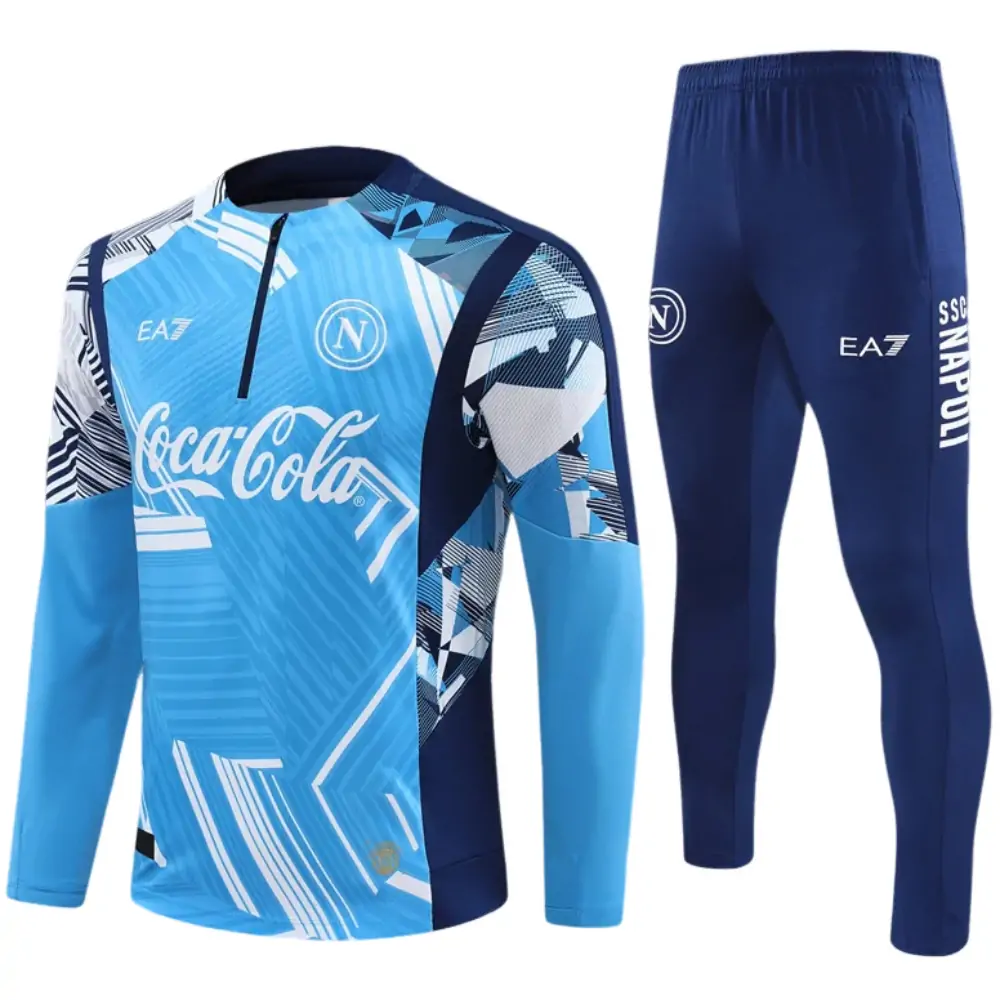 2024-25 New Season Napoli Light Blue Kids Training Jersey