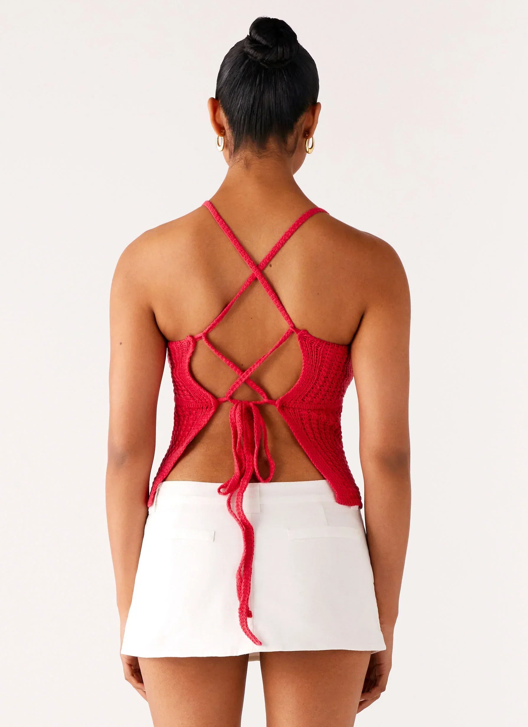 Tiare Crochet Top - Fuchsia