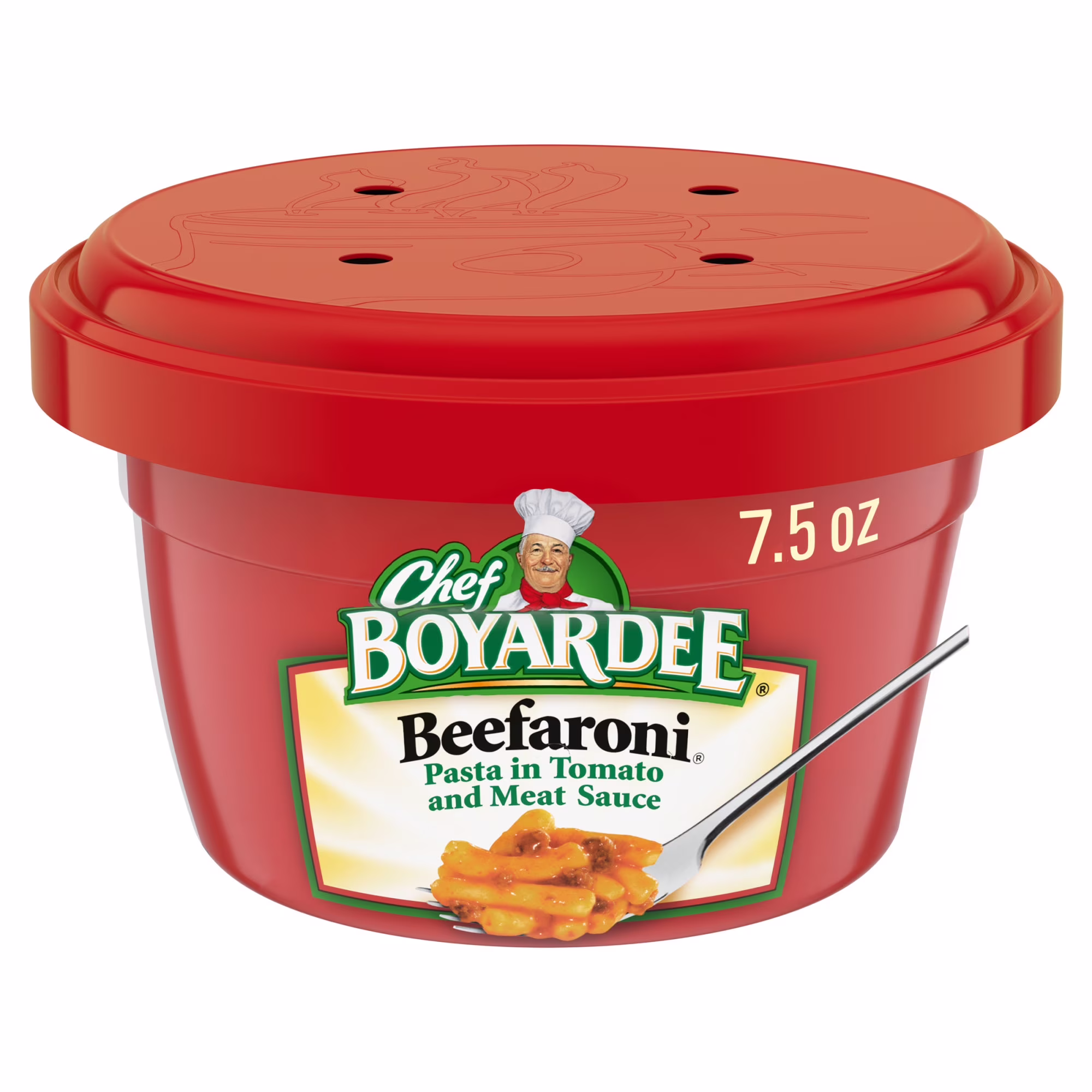 (12 pack) Chef Boyardee Beefaroni, Pasta in Tomato and Meat Sauce, Microwavable Meal, 7.5 oz. Bowl
