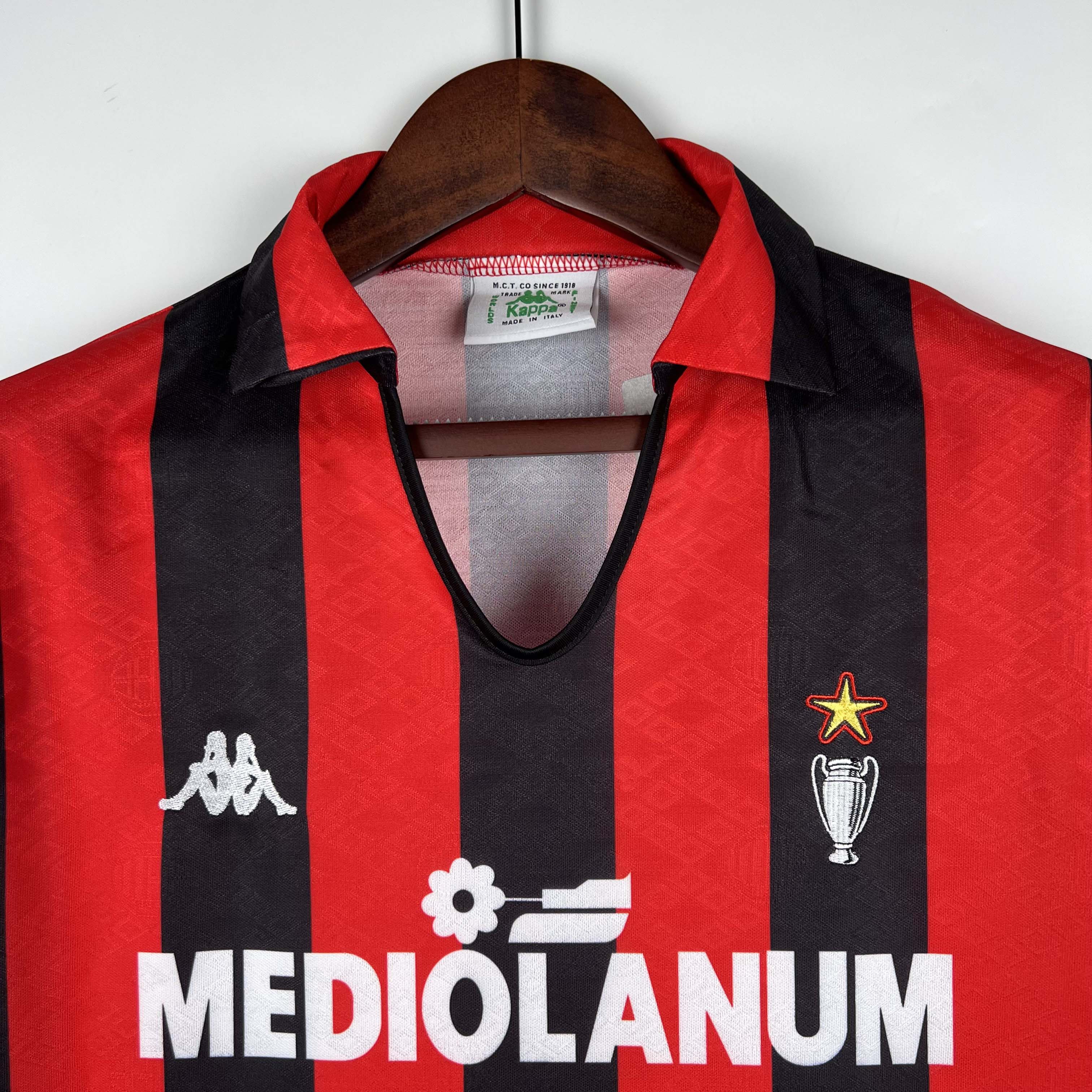 1989/1990 Retro AC Milan Home Football Shirt 1:1 Thai Quality