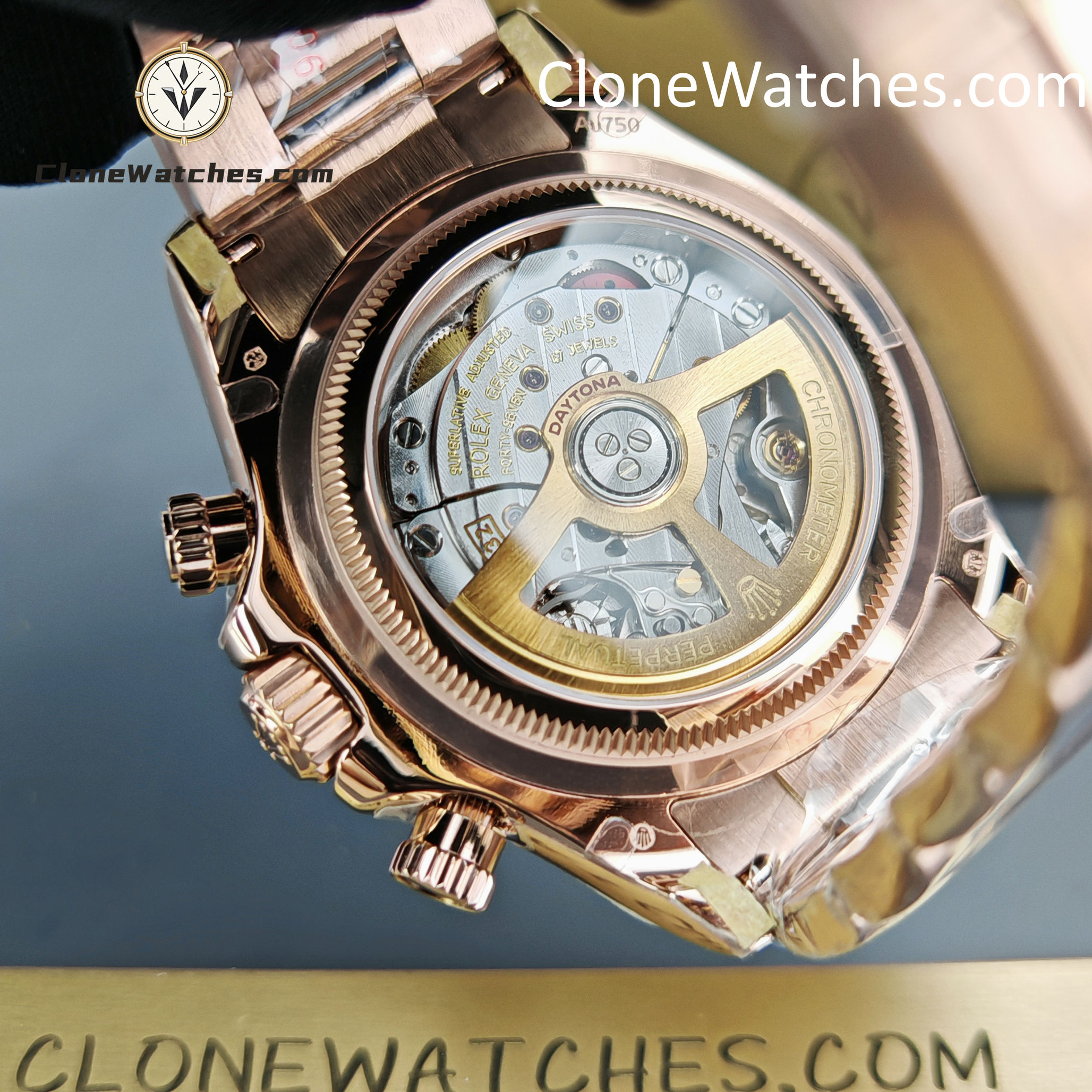 Rolex Super Clone Watches 1:1 Le Mans Daytona 100 Years Anniversary Rose Gold 4132 Movement