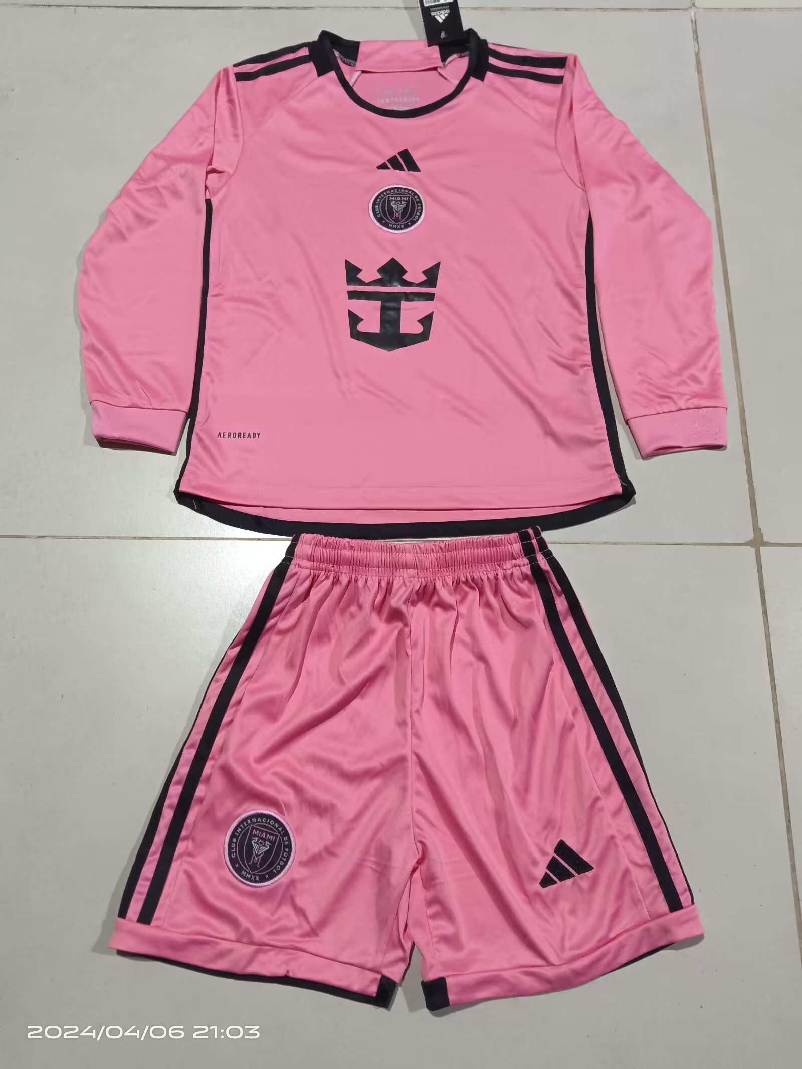 2024/25 Miami Home Long Sleeve Children's Jersey 1:1 Thai Quality