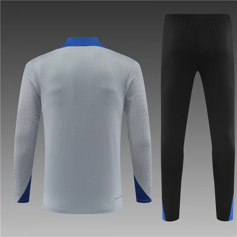 2024/25 Inter Milan gray half-pull training suit 1:1 Thai quality