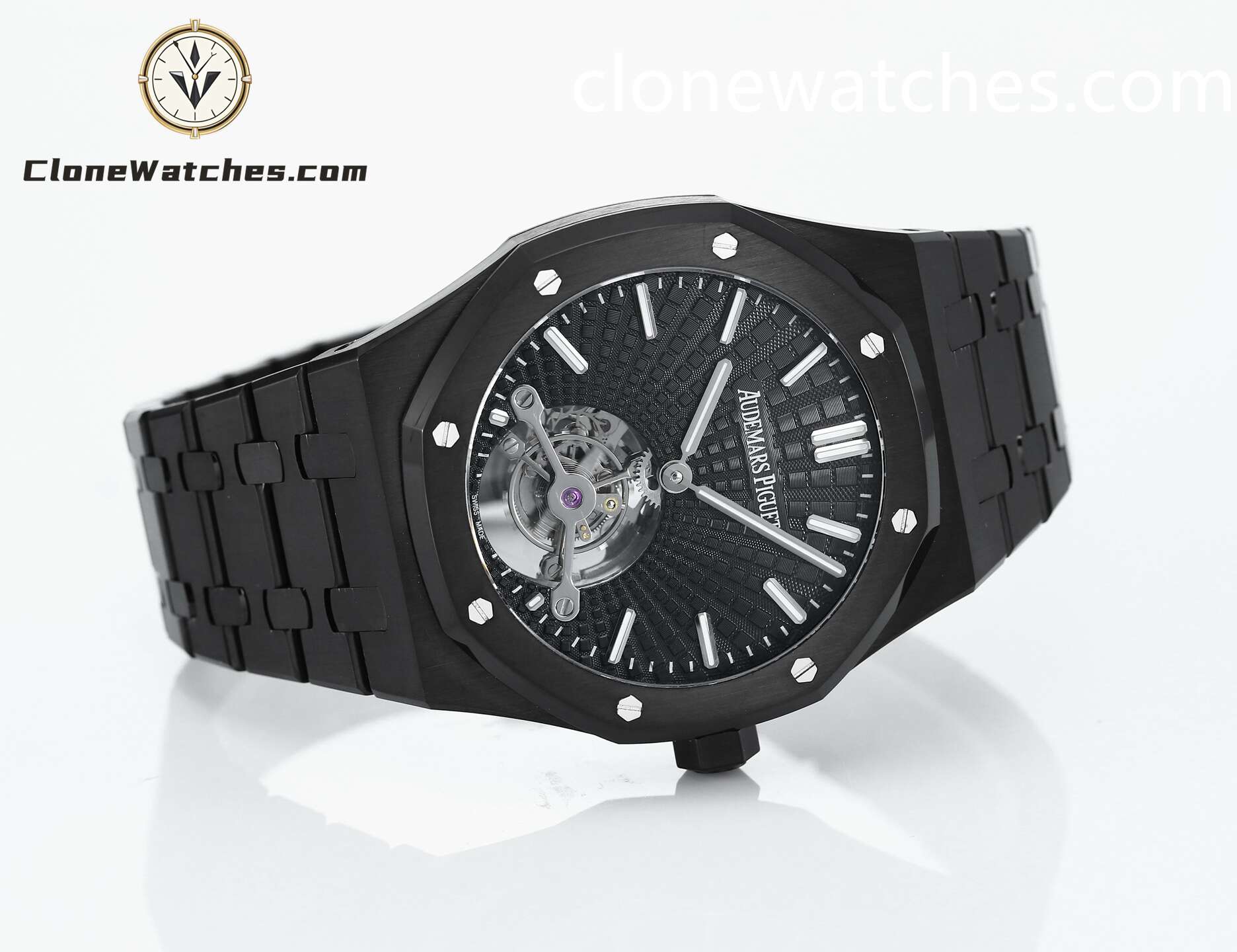 Audemars Piguet Super Clone Watches 1:1 Royal Oak 26522CE Black Tourbillon Dial 41mm