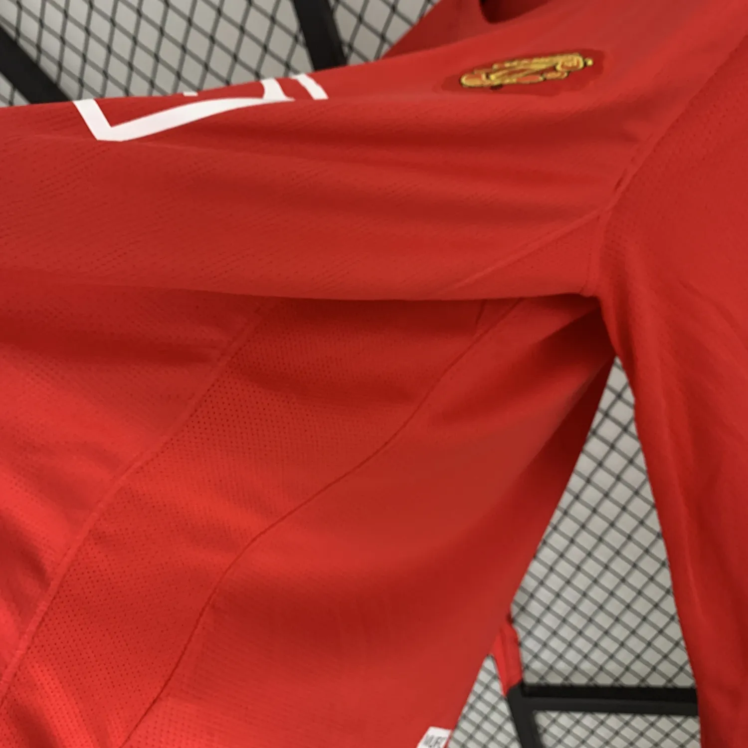 2007/08 Retro Long Sleeve Manchester United Home Jersey Champions League Edition-Fans