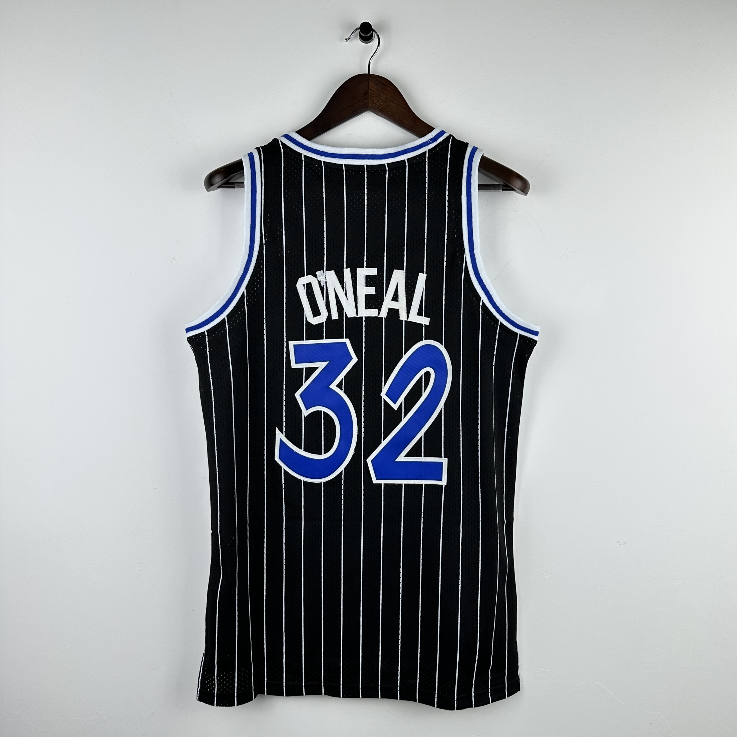 Embroidered MN Retro Jersey Magic 94/95 Season Striped Black No. 32 O'Neal