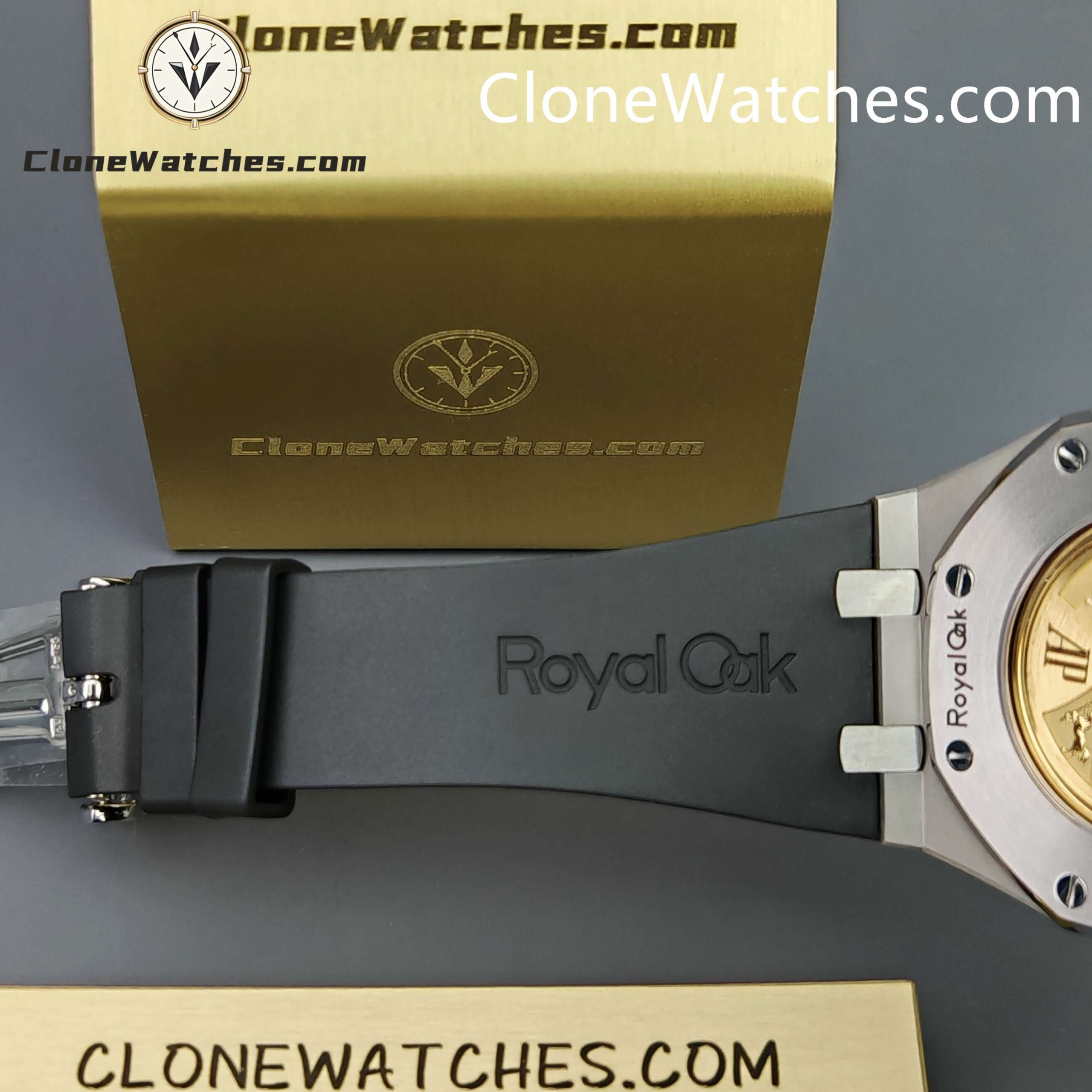 Audemars Piguet Super Clone Watches 1:1 Royal Oak 15400 Grey Dial Rubber Strap