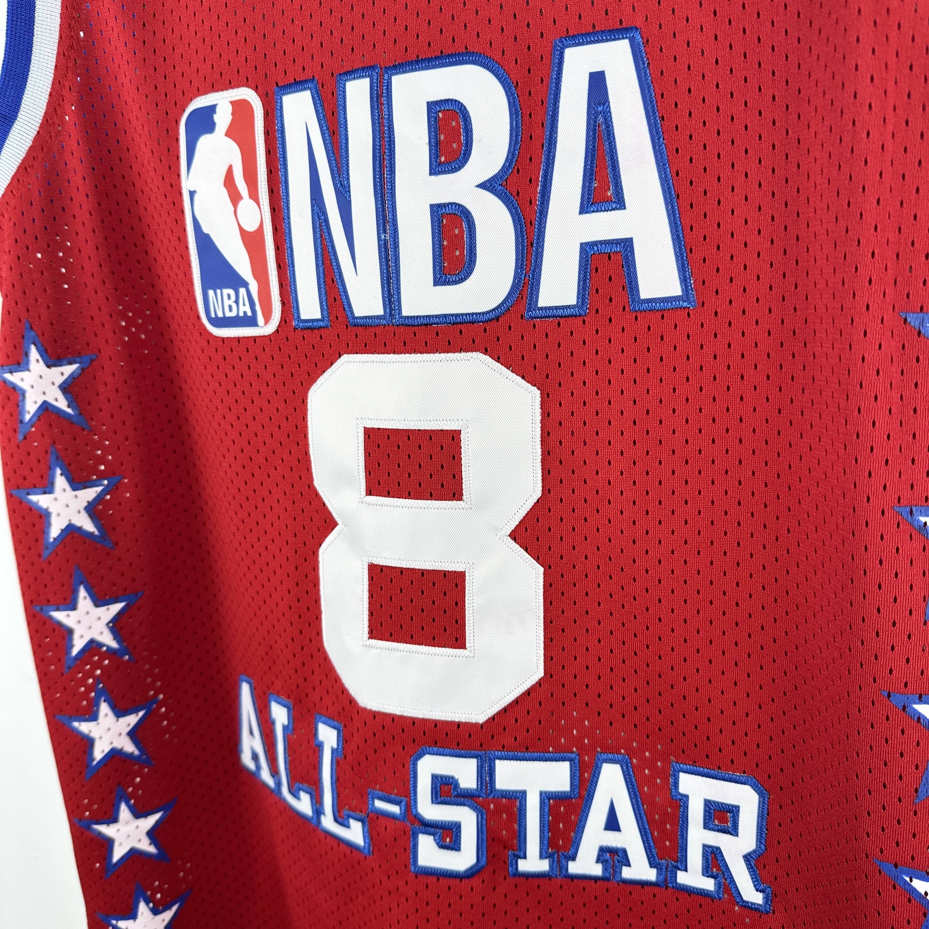 Embroidered MN Retro Jersey All-Star 2003 Season Red No. 8 Kobe
