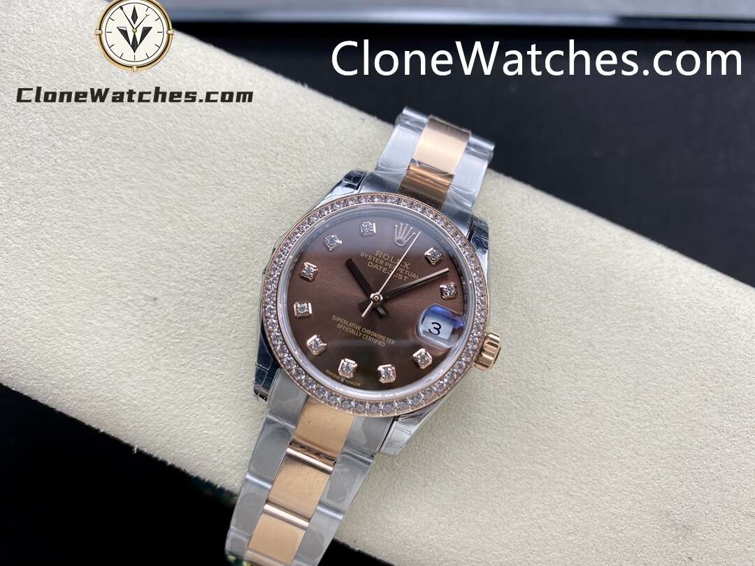 Rolex Super Clone Watches 1:1 DateJust m278381rbr-0027 Oyster 31MM 2236 Movement