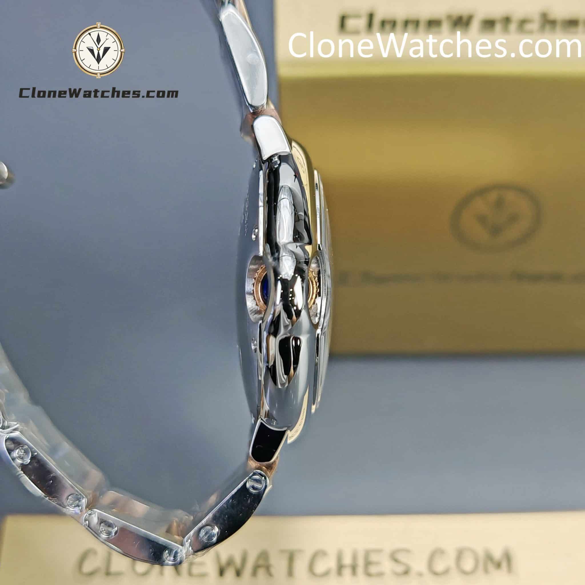 Cartier Super Clone Watches 1:1 Ballon Bleu de W6920070 Pink Mother-of-Pearl Dial 33mm