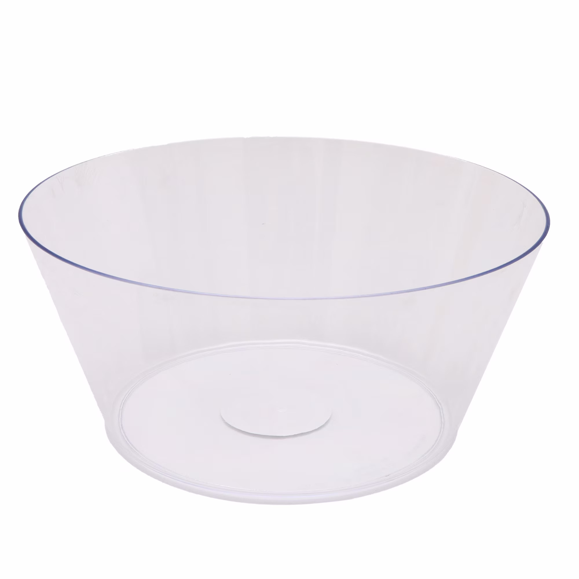 10 IN Clear Tapered Plastic Bowl, by Way To Celebrate