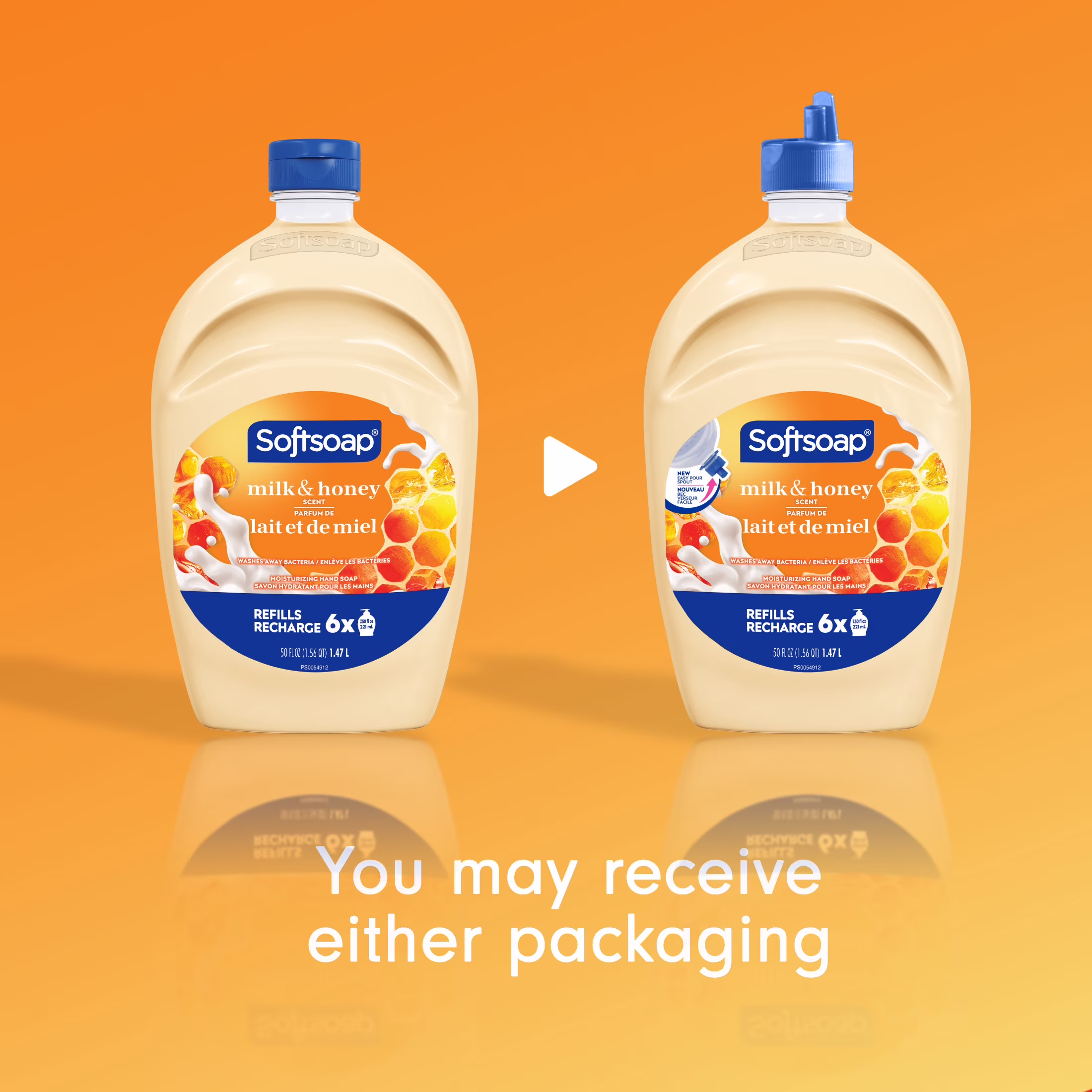 Softsoap Moisturizing Liquid Hand Soap with New Easy Pour Spout, Milk & Honey Scent, 50 fl oz Refill