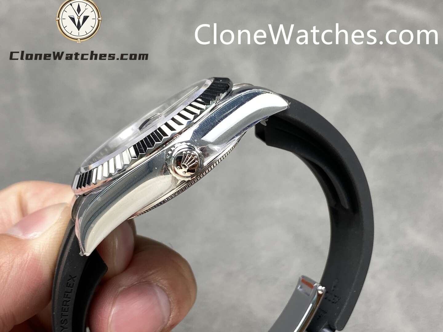Rolex Super Clone Watch 1:1 Sky Dweller Black Dial m336239-0002 42MM Rubber Strap