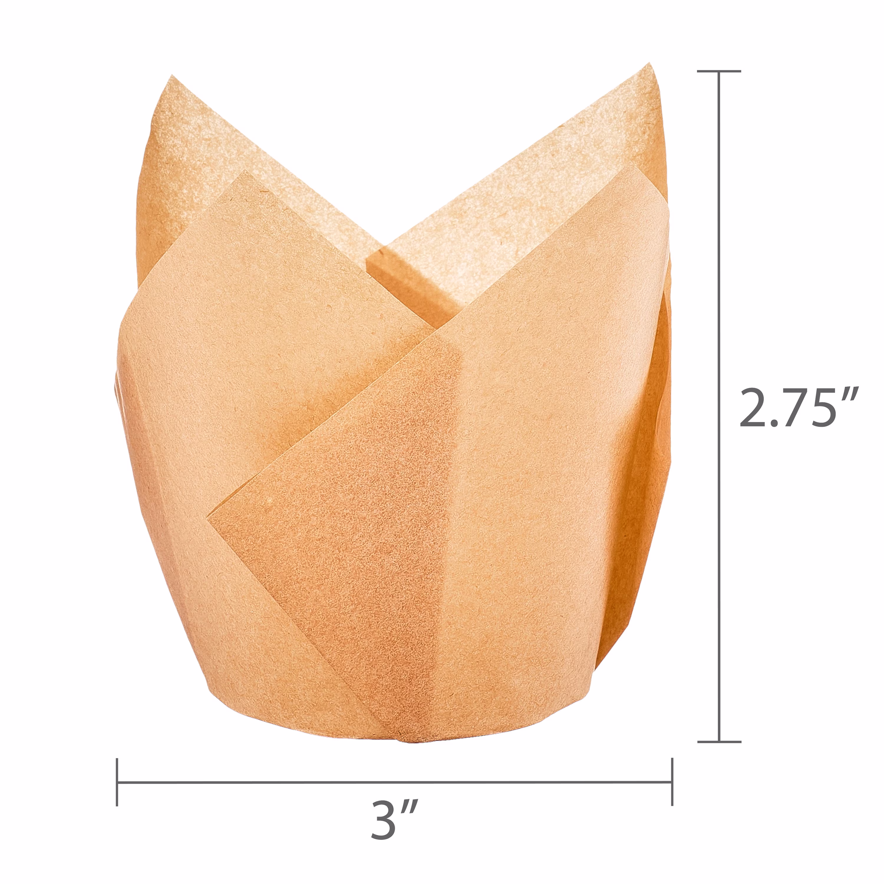 Kraft Tulip Baking Cups, 24 Pieces, by Way To Celebrate