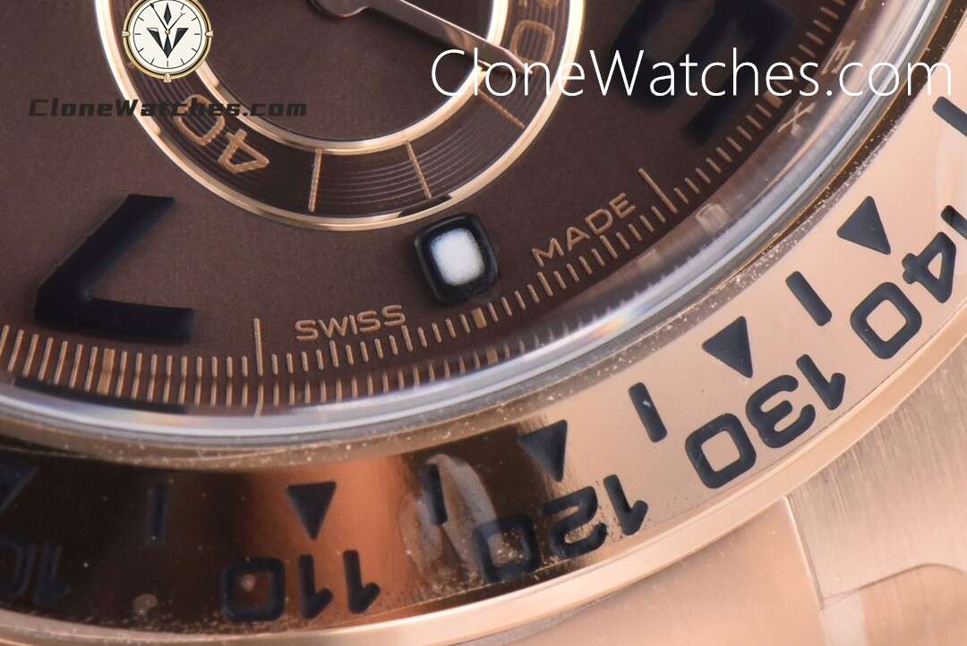 Rolex Super Clone Watches 1:1 Daytona Chocolate Dial Black M116515 Oysterflex Strap 4130 Movement