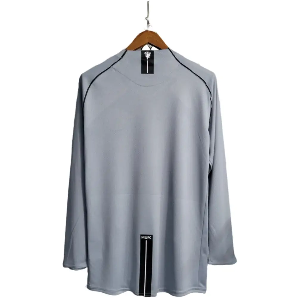 2007/2008 Manchester United Gray Retro Long Sleeve Jersey